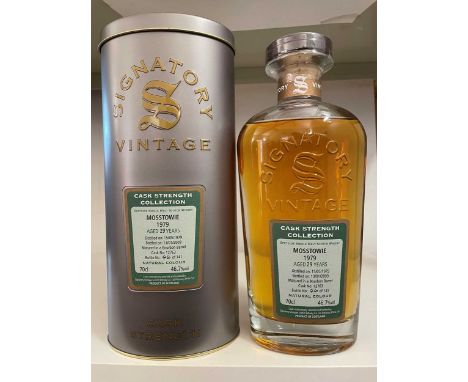 Mosstowie Speyside Single Malt Scotch Whisky,  1979, aged 29 years, bottled 13/01/2009 by Signatory Vintage Scotch Whisky, Ca