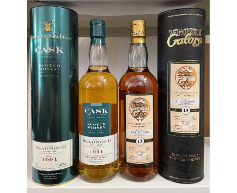 Bladnoch Single Malt Scotch Whisky, Cask Strength, 1991, bottled 2/3/04 by Gordon &amp; MacPhail, cask nos.3150 &amp; 3151, 7