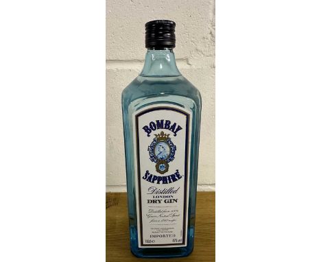 Bombay Sapphire Gin in litre bottles. 12 bottles, 47% by volume (12)