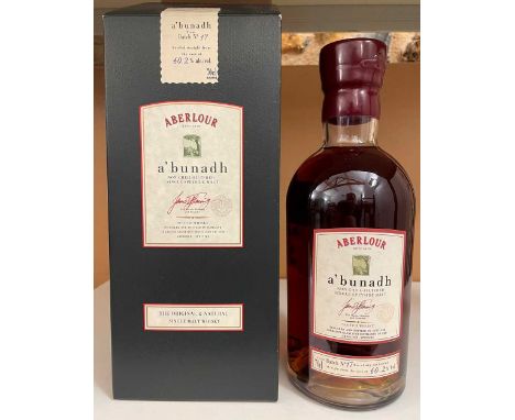 Aberlour A'bunadh Speyside Single Malt Scotch Whisky non chill-filtered, Batch no.17, 70cl, 60.2%, with box