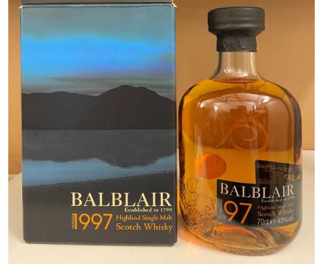 Balblair Highland Single Malt Scotch Whisky 1997, 70cl, 43%, with box