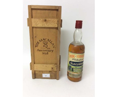 Whisky - one bottle, Pride of Strathspey Old Highland Scotch Whisky, distilled 1937, bottled by James Gordon &amp; Co. 70%, 2
