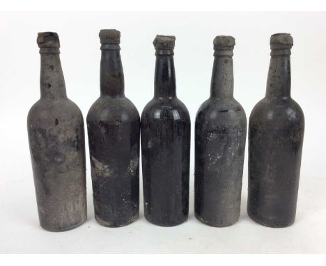 Port - five bottles, J. Stallard &amp; Sons, Worcester, lacking labels, undated but appear early 20th century