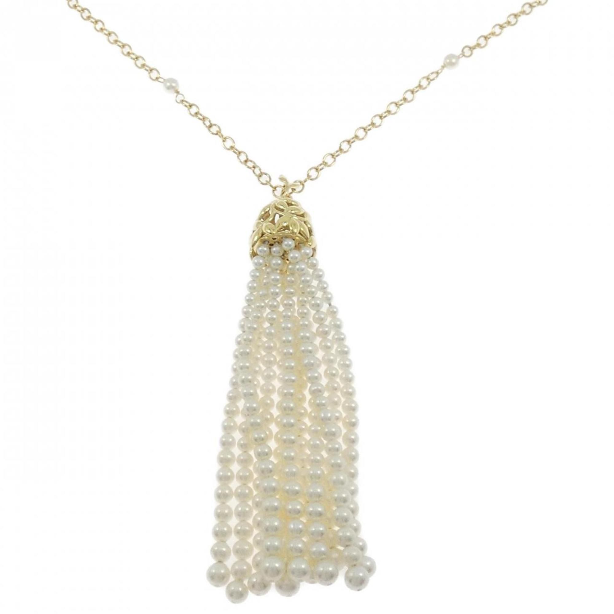 Tiffany Olive Leaf Tassel Necklace