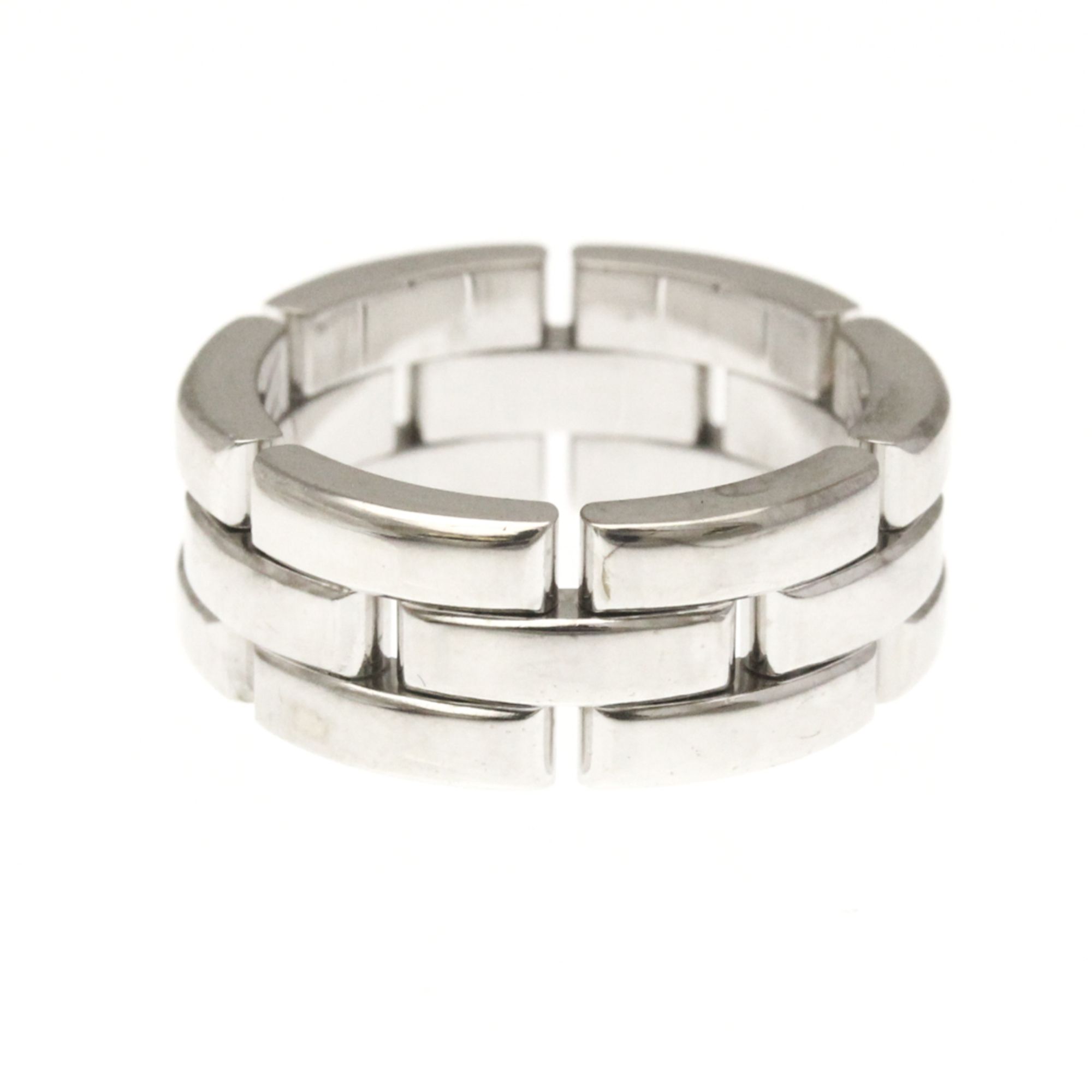 Cartier Maillon Panthere Ring White Gold (18K) Fashion No Stone Band Ring Silver