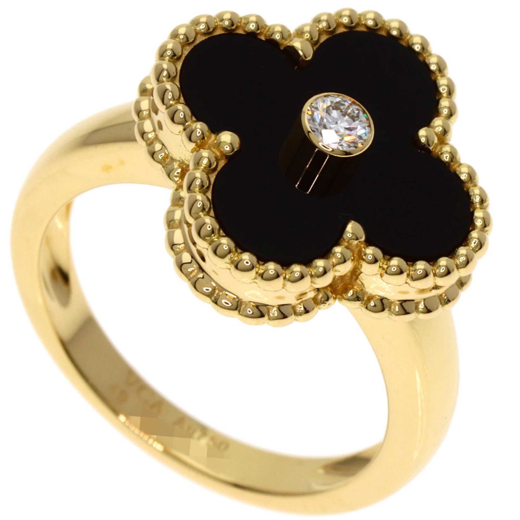 Van Cleef & Arpels Vintage Alhambra Diamond #49 Ring in 18K Yellow Gold for Women.