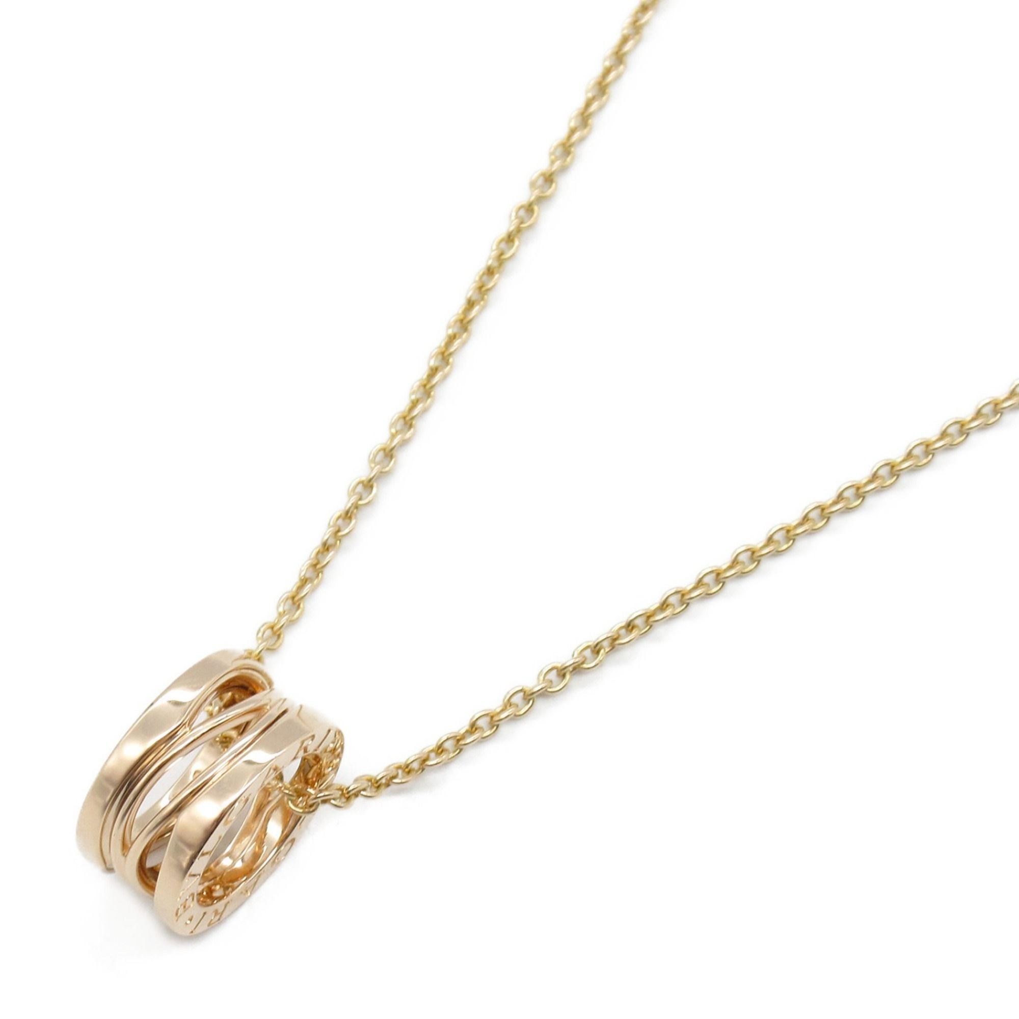 BVLGARI B-zero1 Legend Necklace 18KPG (pink gold) for men and women, gold
