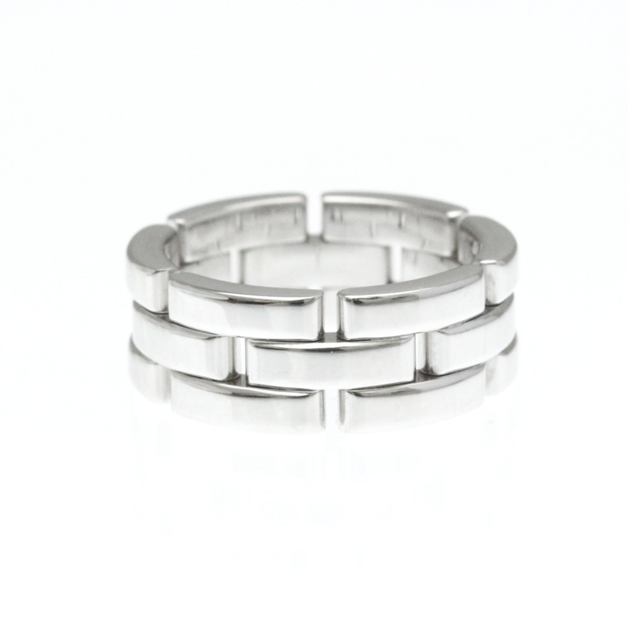 Cartier Maillon Panthere Ring White Gold (18K) Fashion No Stone Band Ring Silver