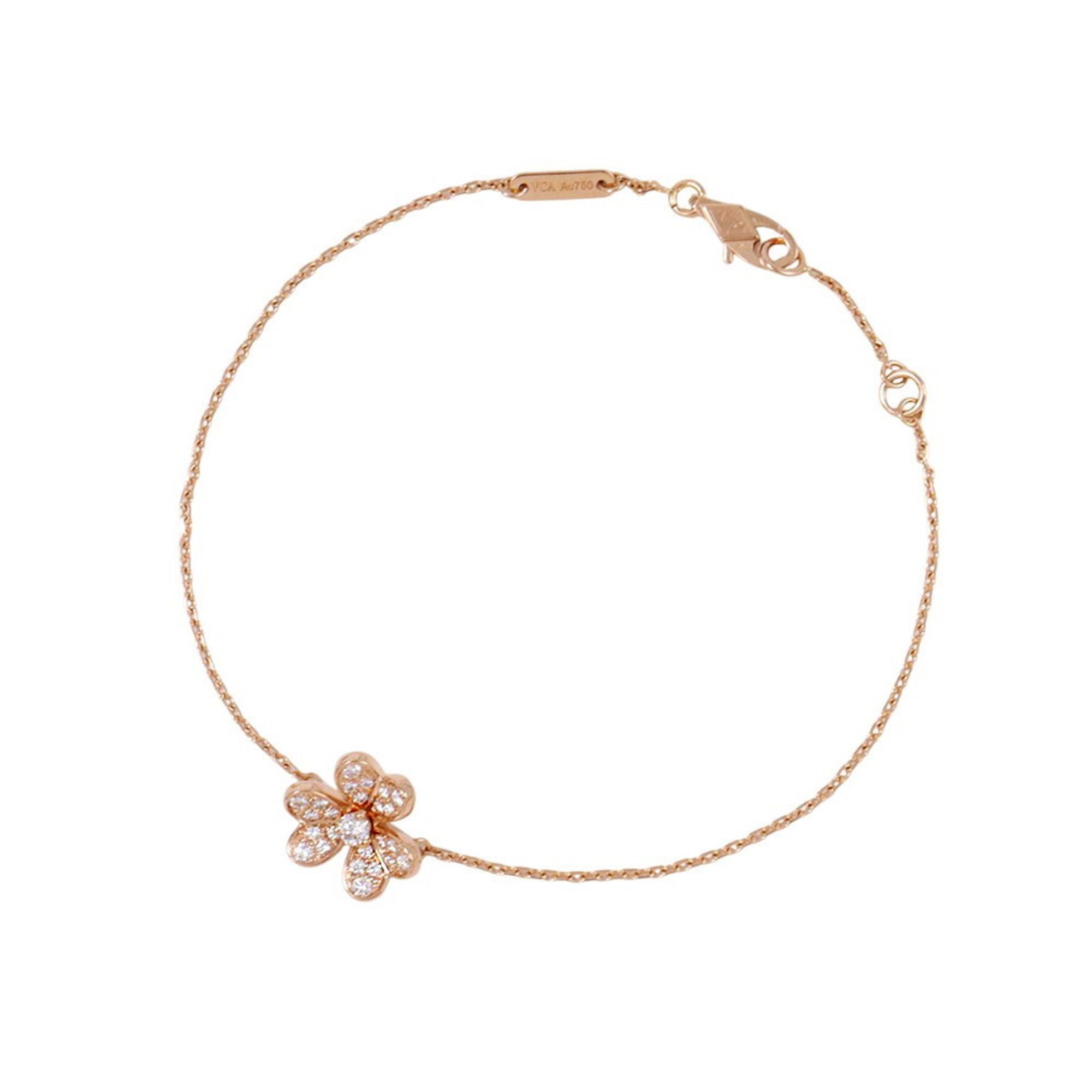 Van Cleef & Arpels Frivole Mini Bracelet, 25 Diamonds, 0.22ct Total, 18K Pink Gold (VCARP7RD00)
