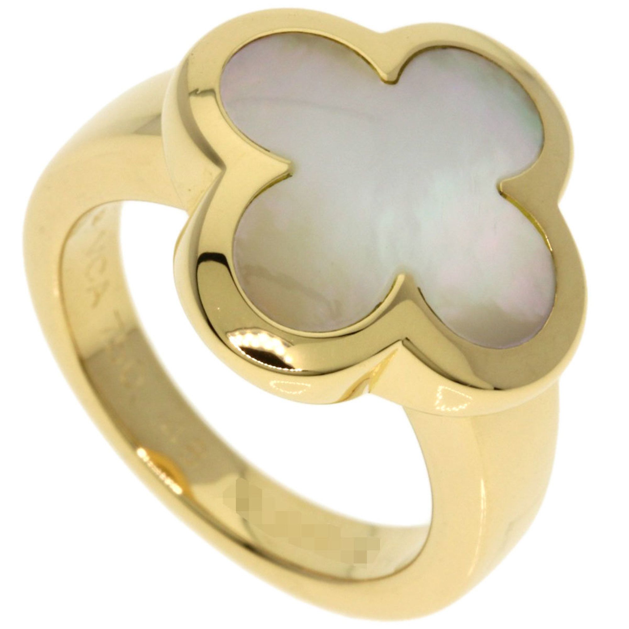Van Cleef & Arpels Pure Alhambra Shell #48 Ring in 18K Yellow Gold for Women