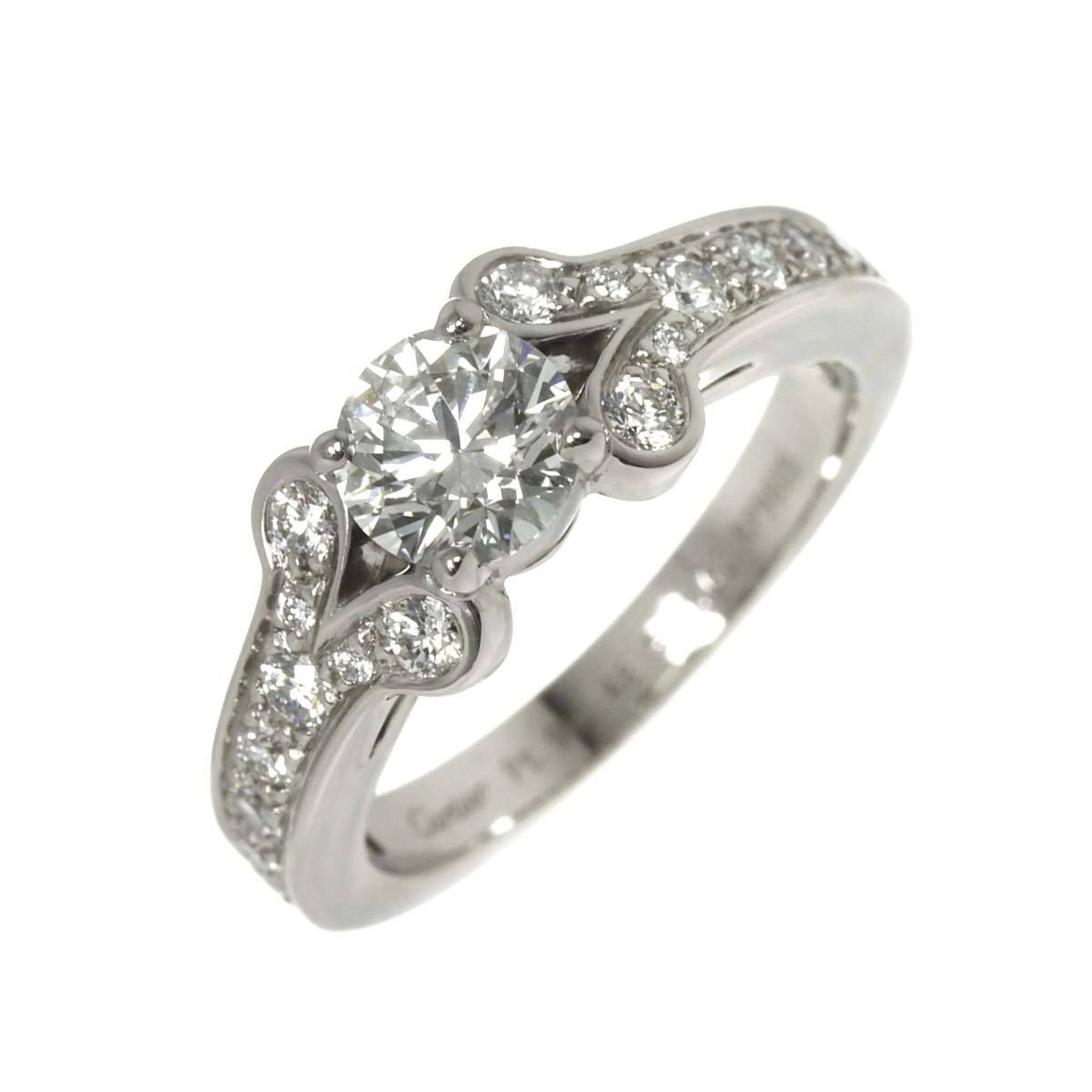 Cartier Ballerina Diamond 0.62ct G/VVS2/3EX #48 Platinum Ring