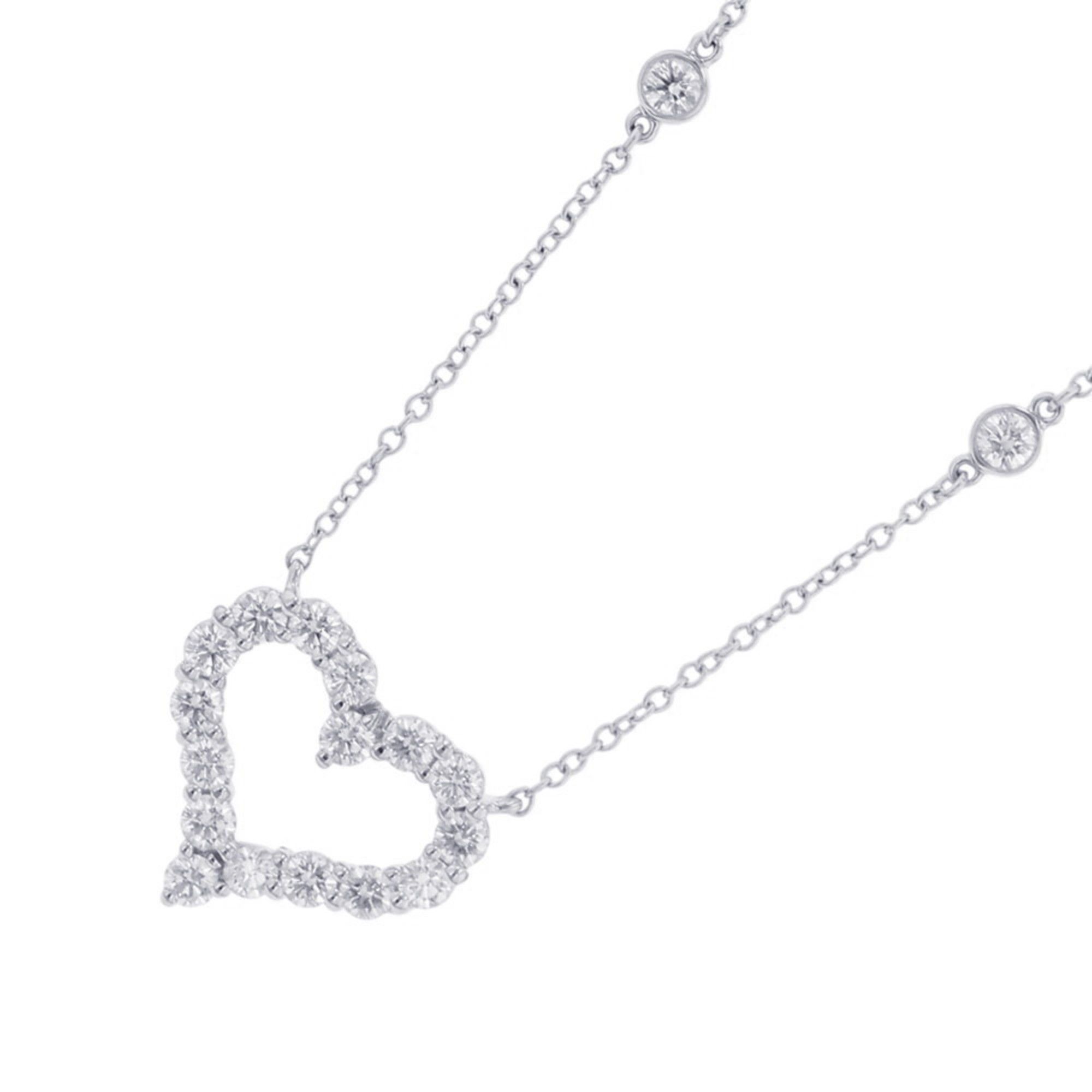 Tiffany & Co. Sentimental Heart by the Yard Pendant with Diamonds in Pt950 Platinum.