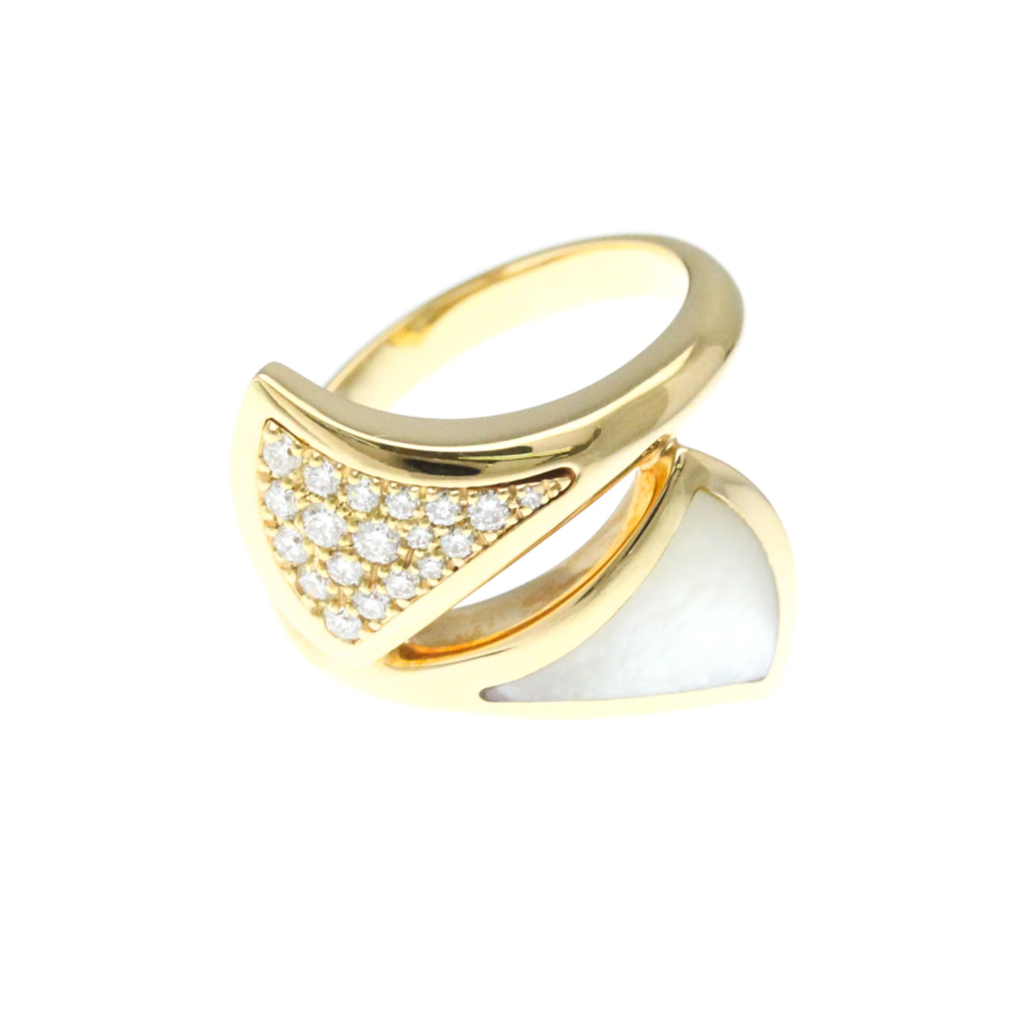 Bvlgari Divas' Dream Ring Yellow Gold (18K) Fashion Diamond,Mother Of Pearl Band Ring Gold