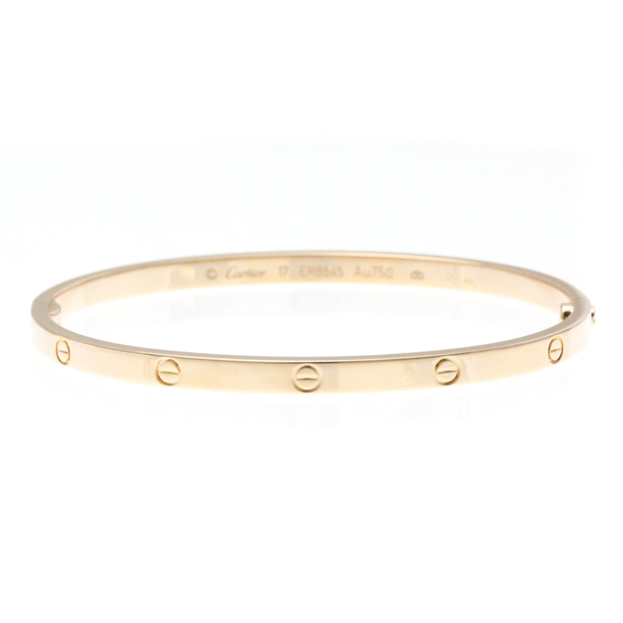 Cartier Love Bracelet Small Model Pink Gold (18K) No Stone Bangle Pink Gold