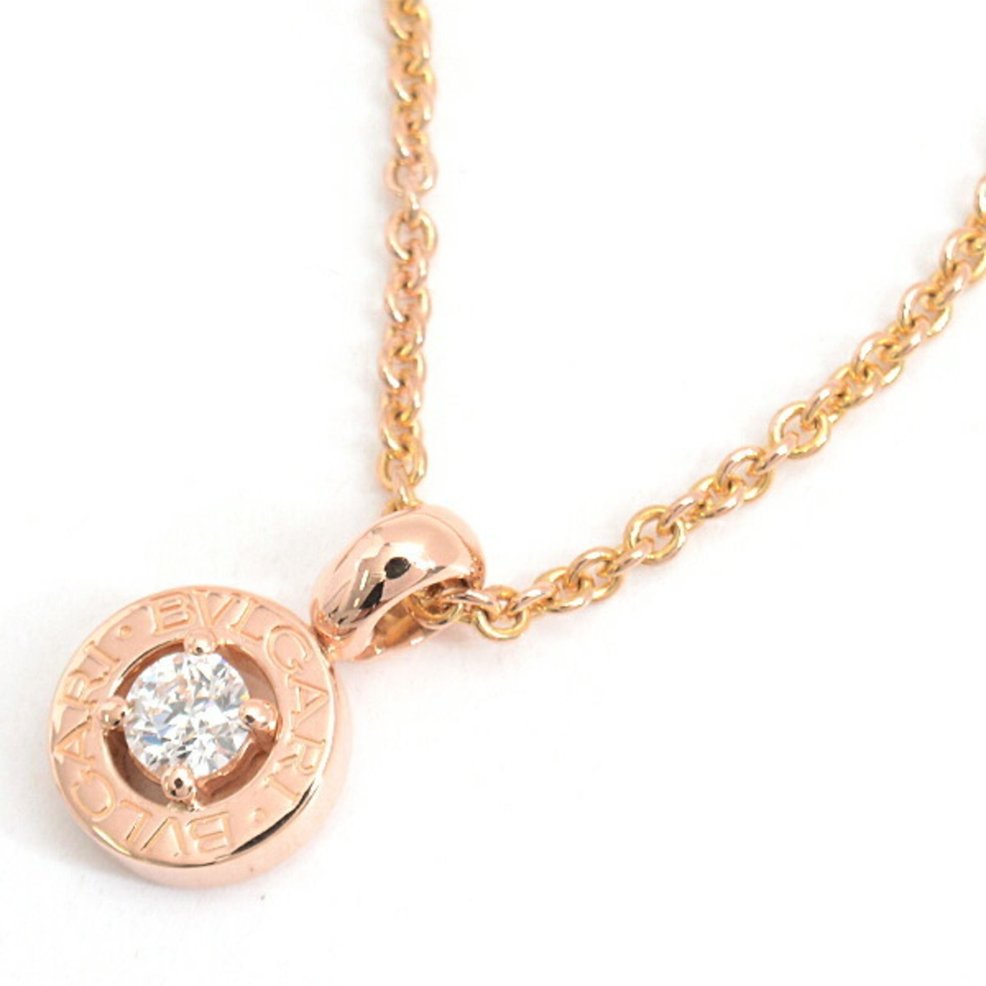 BVLGARI Necklace for Women 1P Diamond Pink Gold 750PG