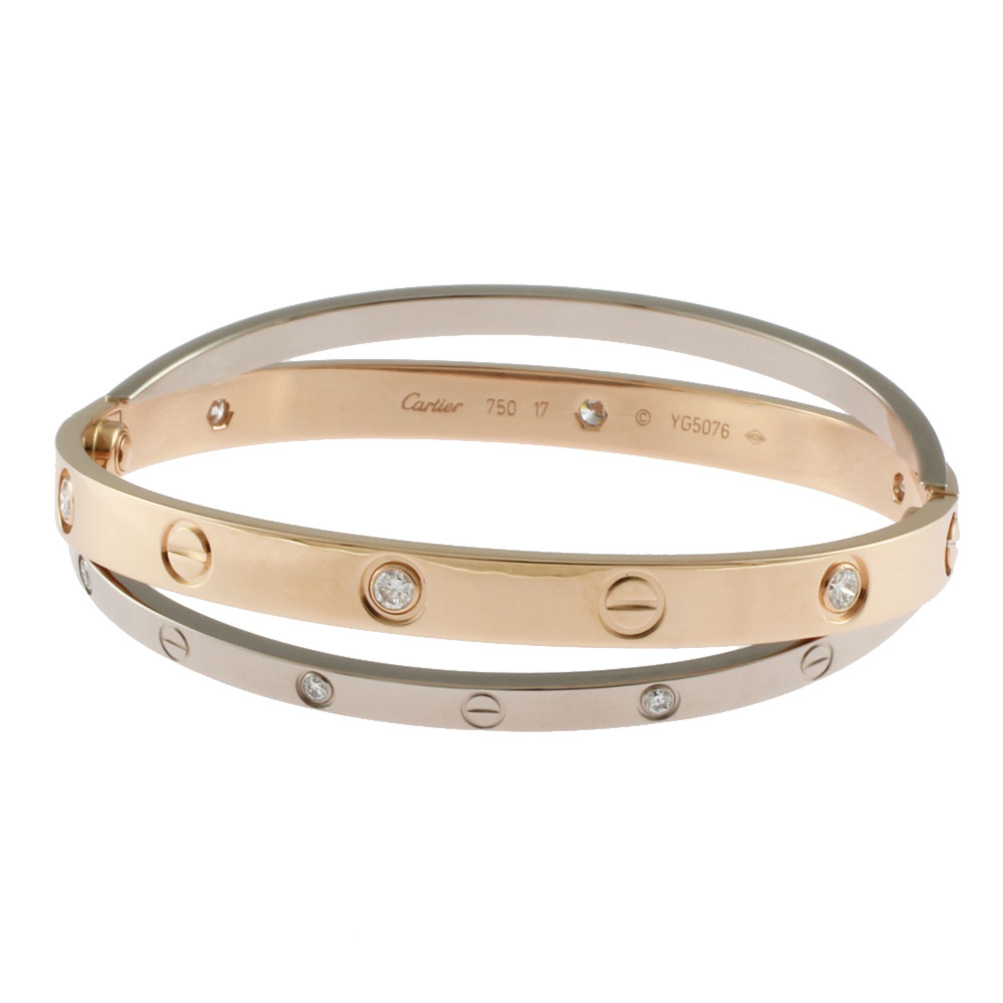 Cartier Love Bracelet Diamond Bangle Women's CARTIER
