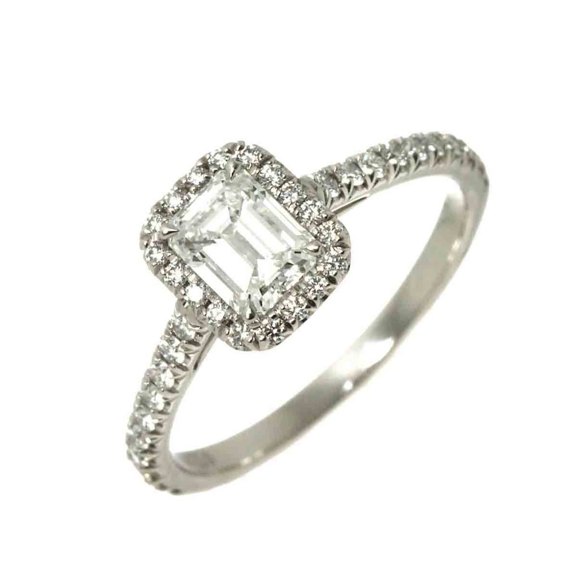 Tiffany & Co. Soleste Diamond Ring, 0.59ct, G/VS1, Size 9, Platinum