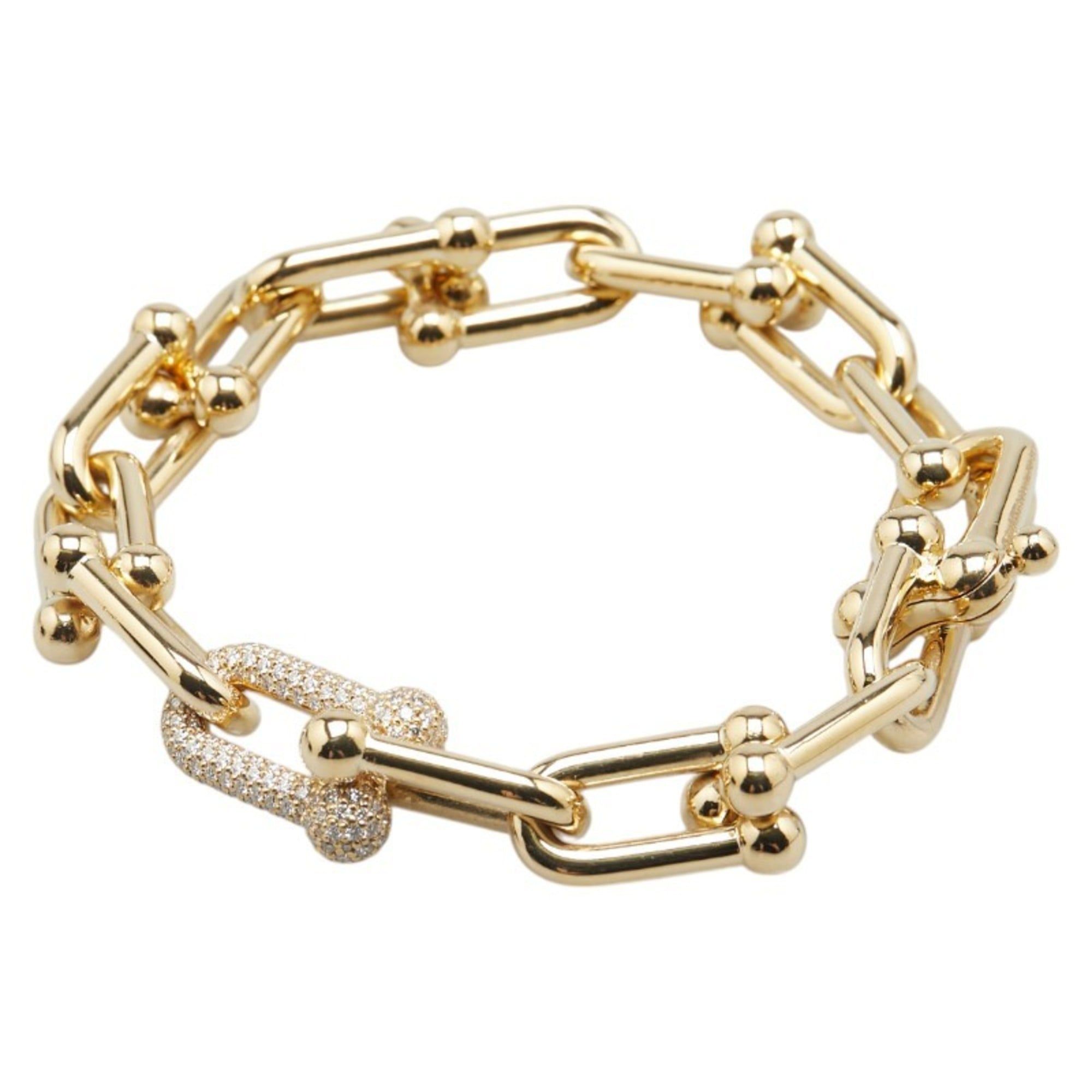 Tiffany HardWear Extra Large Link Diamond Bracelet in 18K Yellow Gold for Men. TIFFANY & Co.