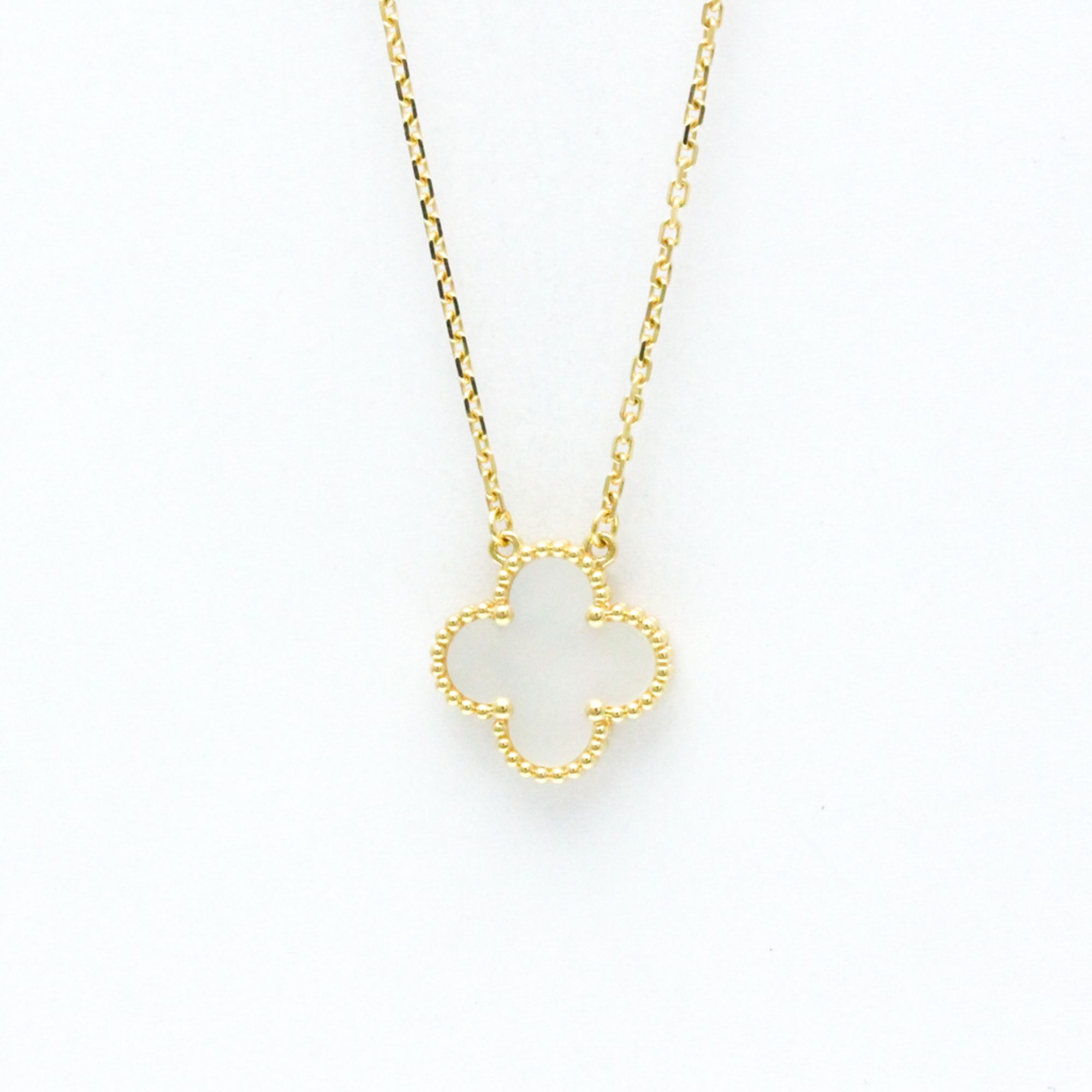 Van Cleef & Arpels Vintage Alhambra Necklace Yellow Gold (18K) Mother Of Pearl Men,Women Fashion Pen