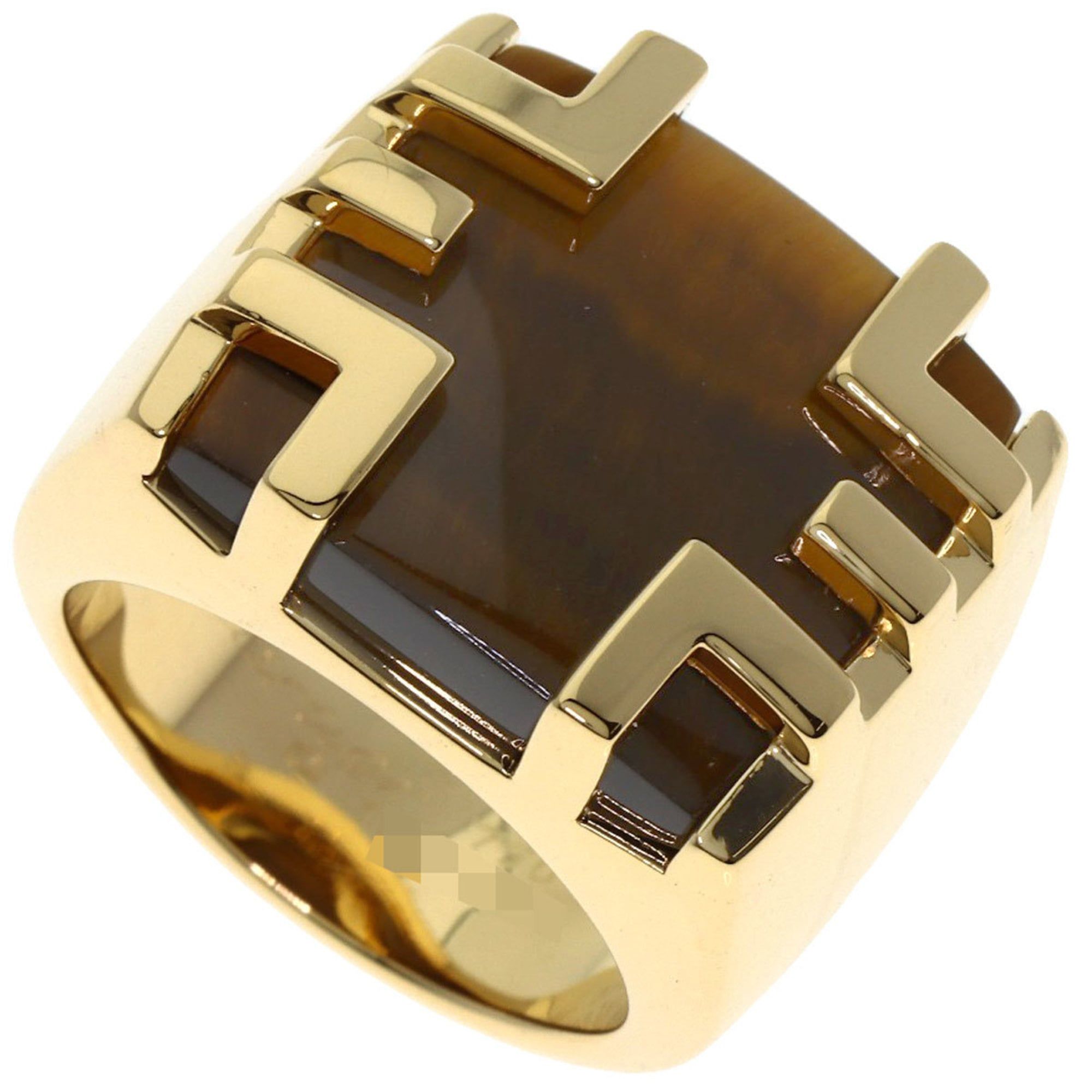 Cartier Kiss of the Dragon Tiger Eye #51 Ring in 18K Yellow Gold for Women