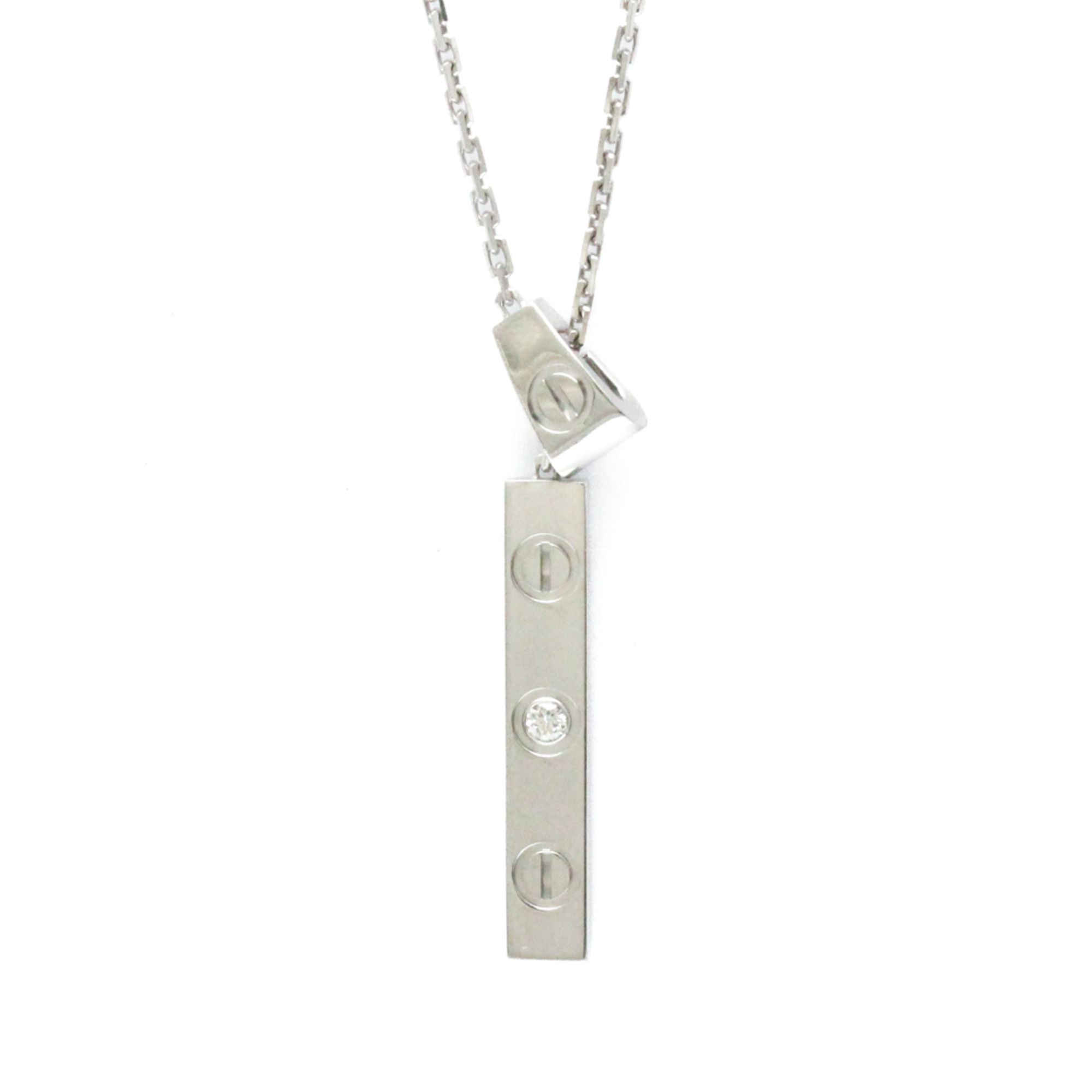 Cartier Love Y-shaped Necklace With 1 Diamond White Gold (18K) Diamond Men,Women Fashion Pendant Nec