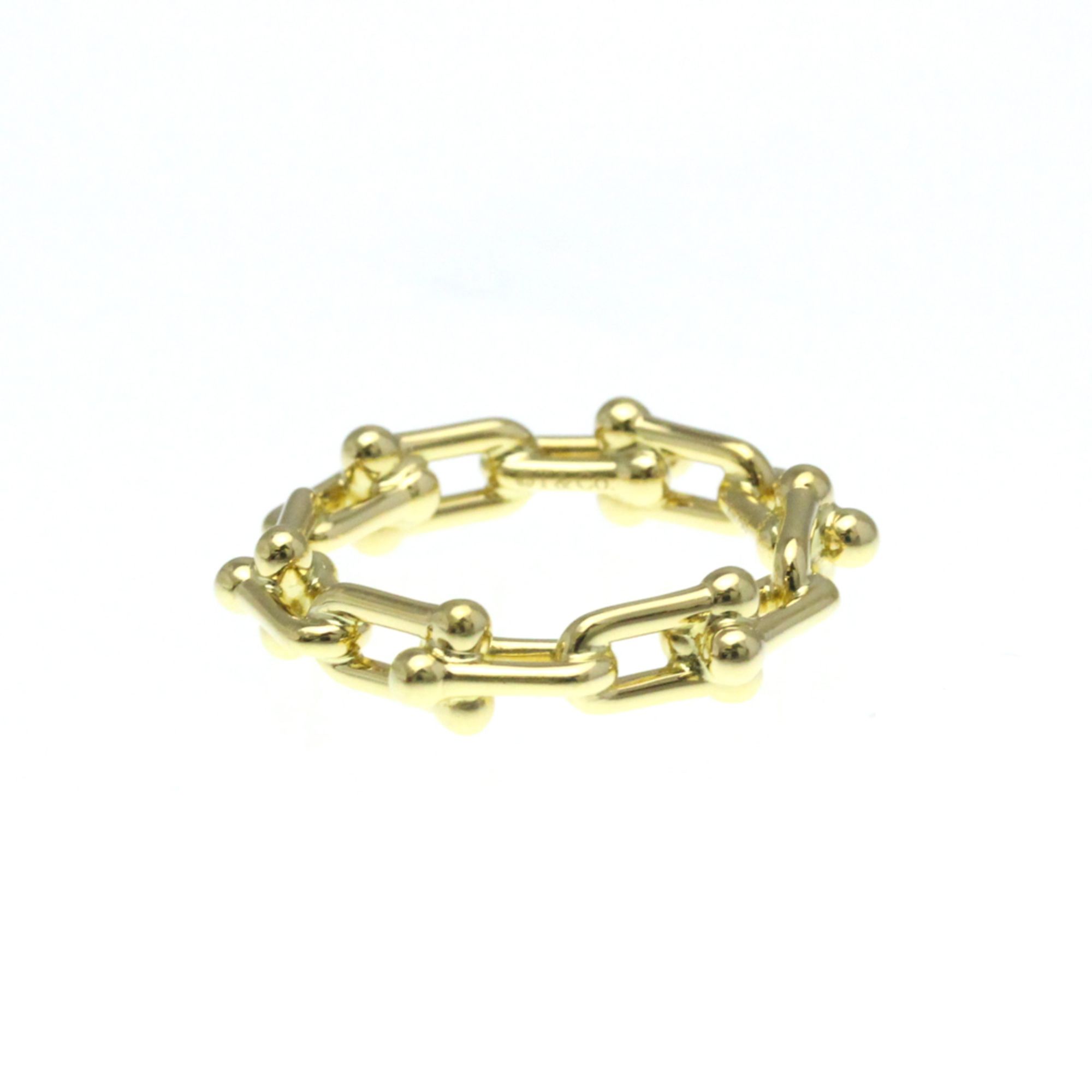 Tiffany Hardware Micro Link Ring 72666828 Yellow Gold (18K) Fashion No Stone Band Ring Gold