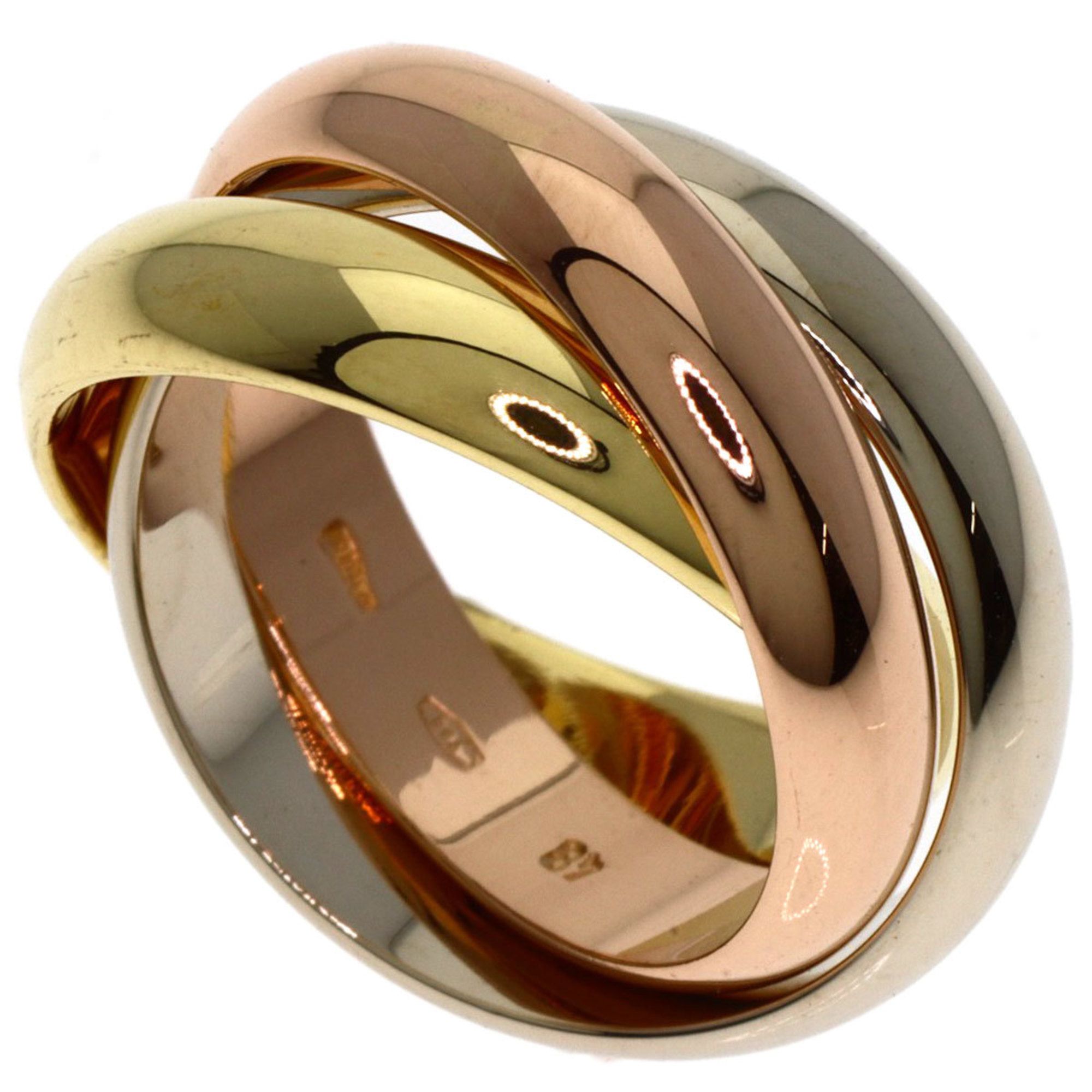 Cartier Trinity #48 Ring, 18K Yellow Gold, K18WG, K18PG, Women's, CARTIER