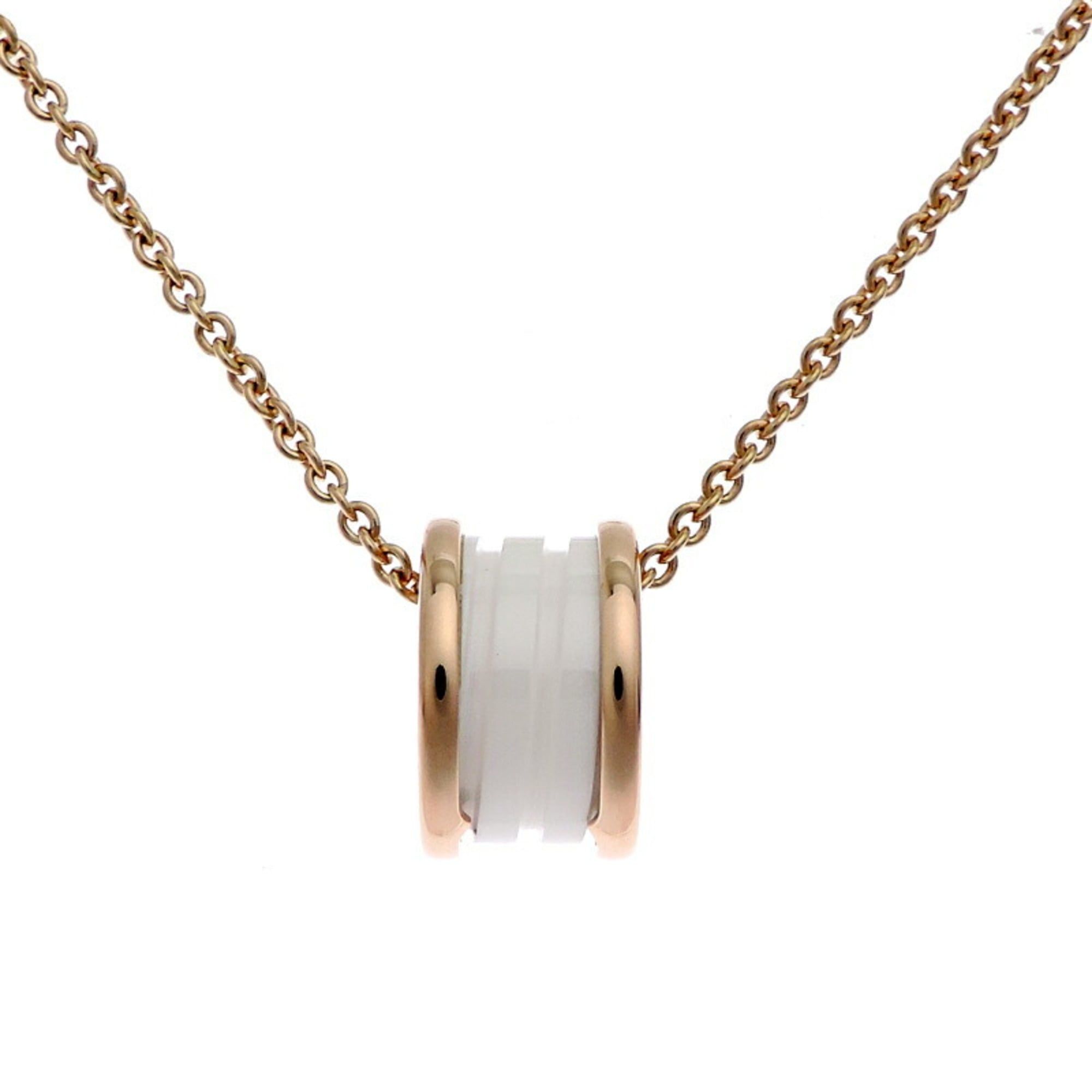 Bvlgari B.zero1 Women's and Men's Necklace 346082 750 Pink Gold White