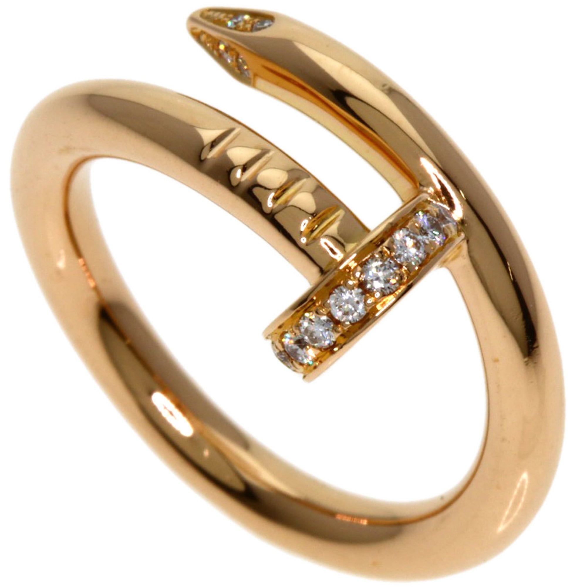Cartier Juste un Clou Classic Model Diamond #51 Ring in 18K Pink Gold for Women