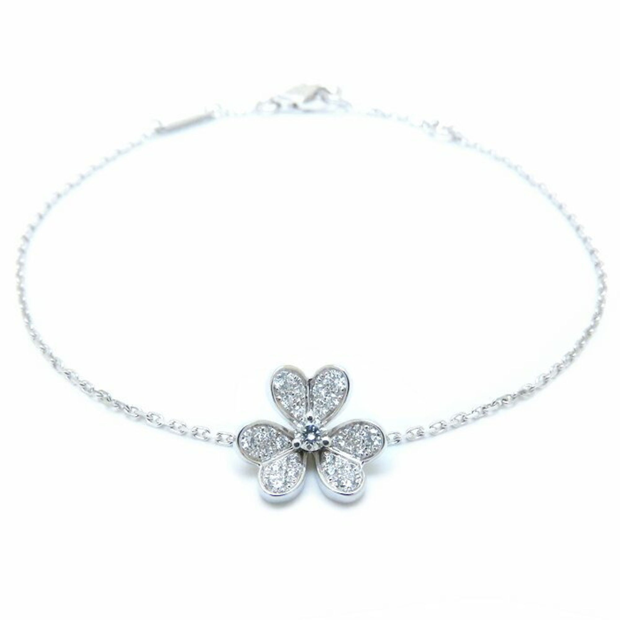Van Cleef & Arpels Frivole Bracelet, Mini Model, Diamond, VCARP3W200, 18K White Gold, 294180