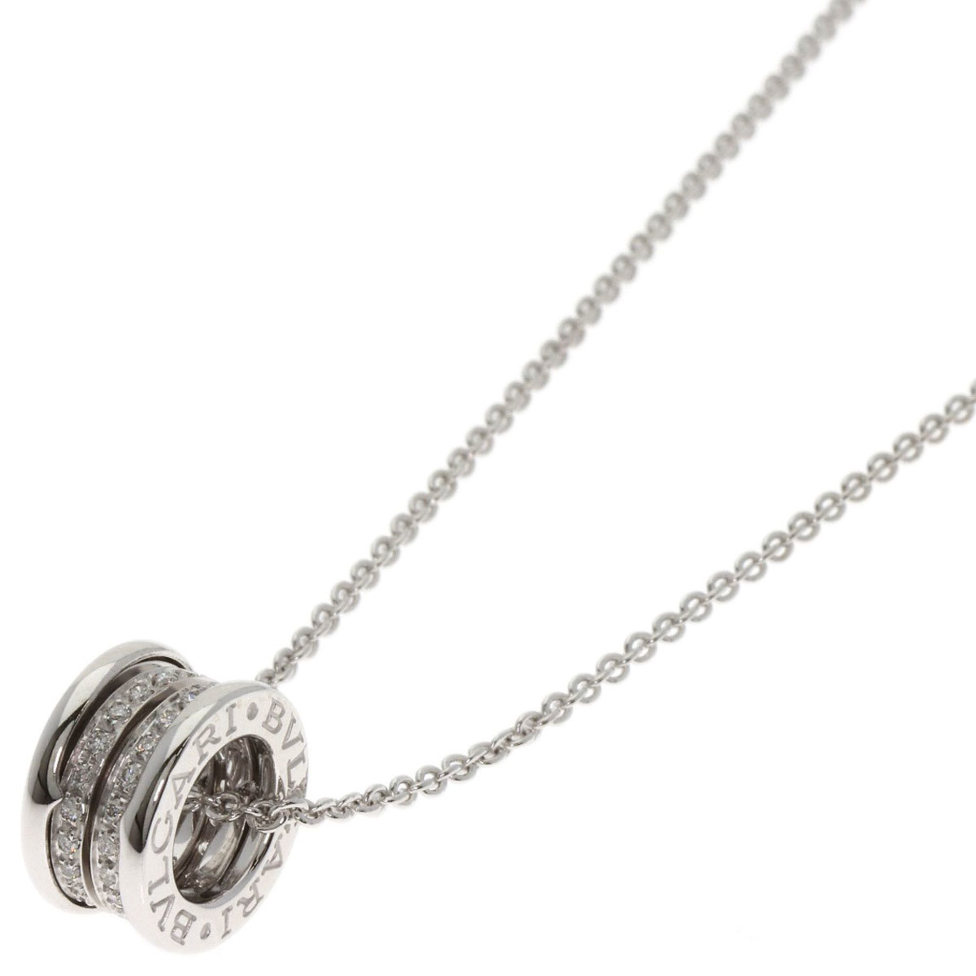 Bvlgari B-zero1 Diamond Necklace in 18K White Gold for Women