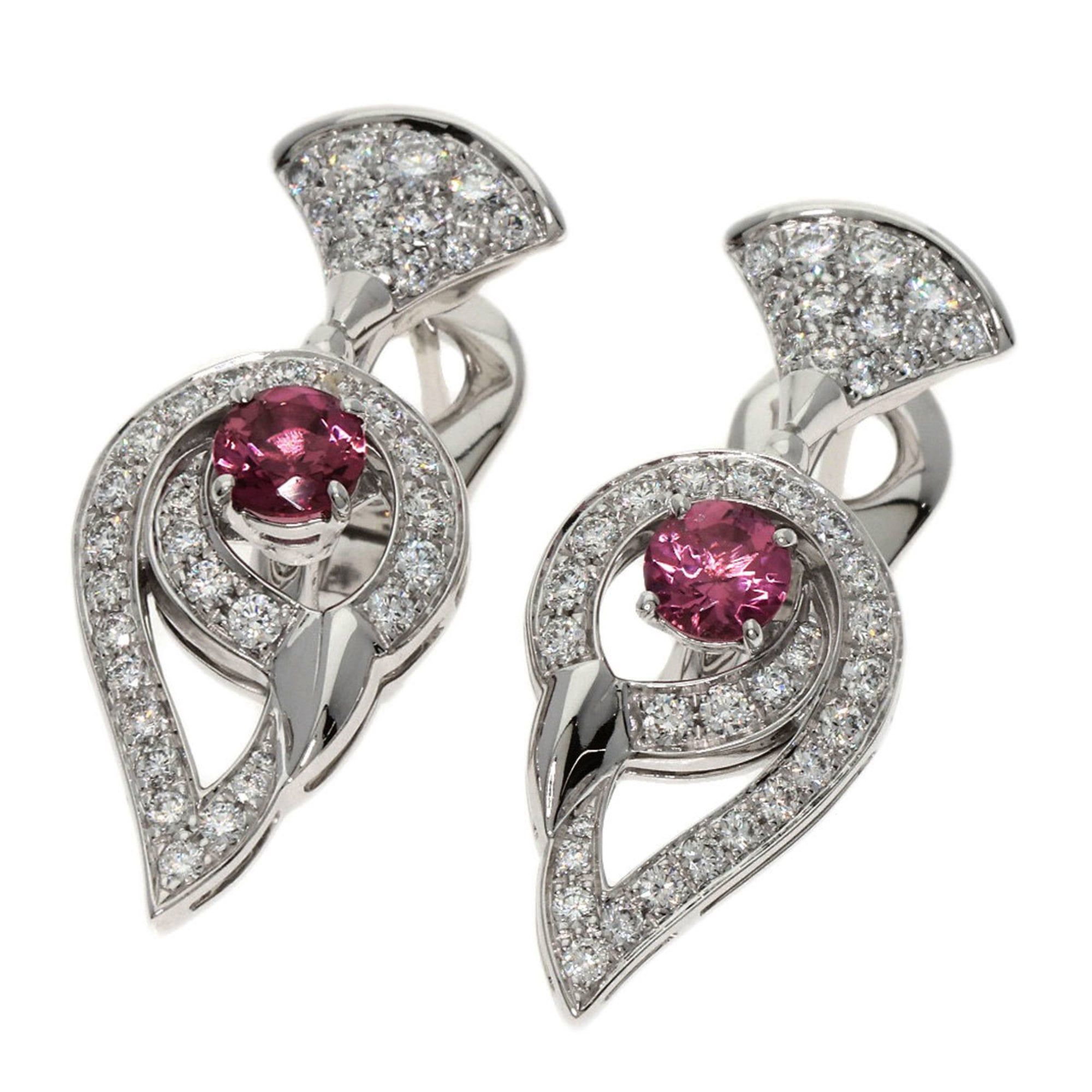 BVLGARI Diva's Dream Tourmaline and Diamond Earrings in 18K White Gold for Women