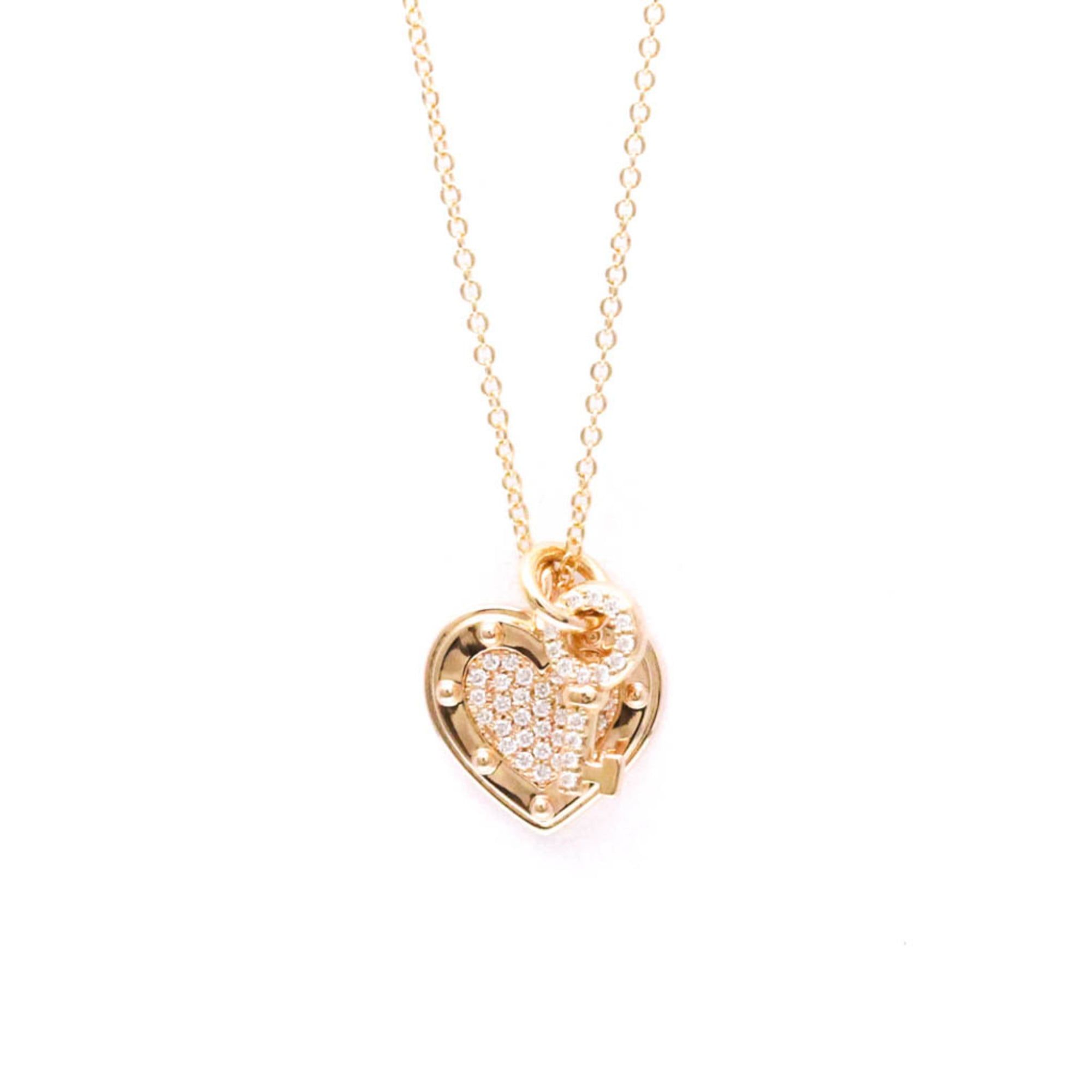 Tiffany Return To Tiffany Diamond Necklace Pink Gold (18K) Diamond Women,Men Fashion Pendant Necklac