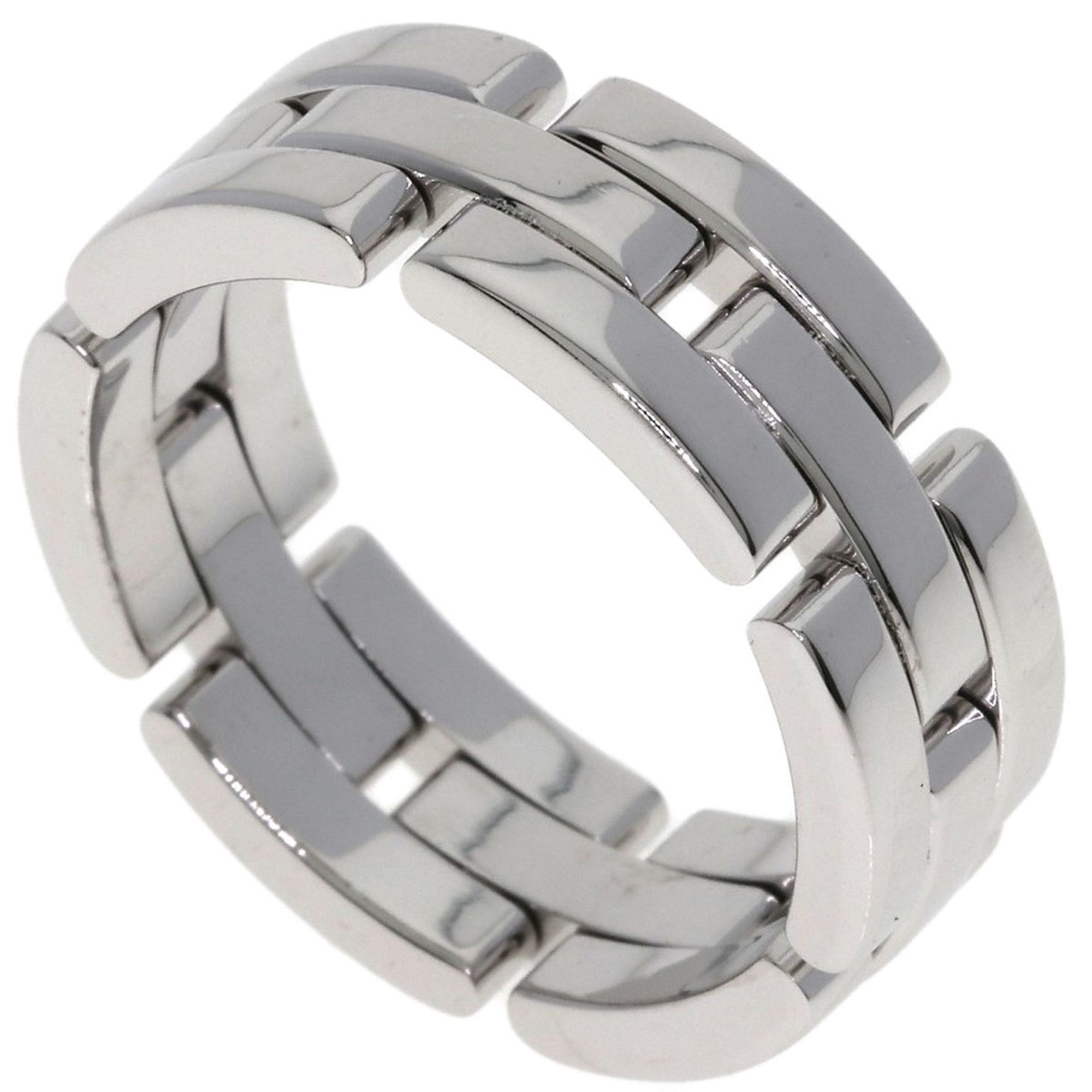 Cartier Maillon Panthère #63 Ring, 18K White Gold, Unisex