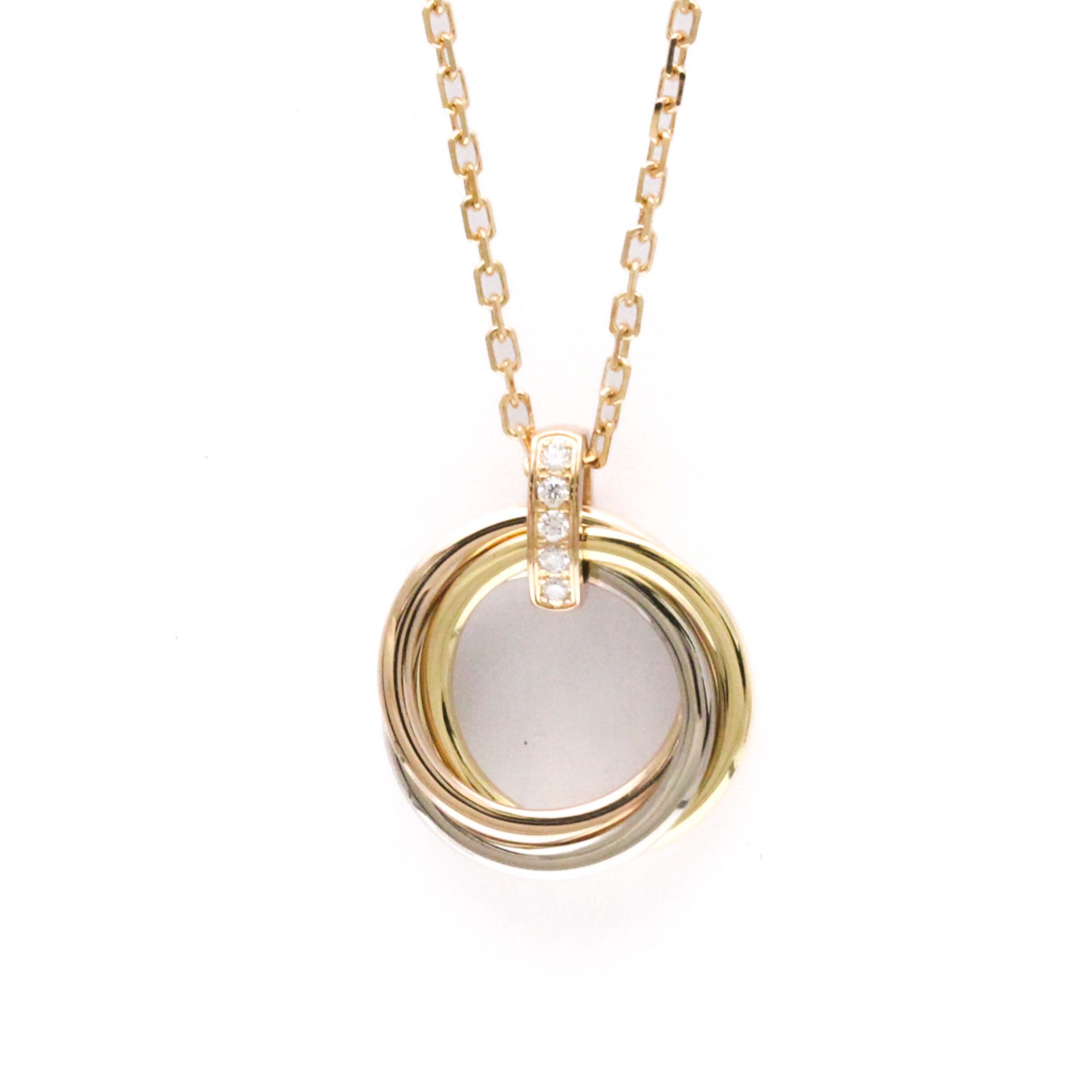 Cartier Trinity Diamond Necklace Yellow Gold (18K),Pink Gold (18K),White Gold (18K) Diamond Women,Me