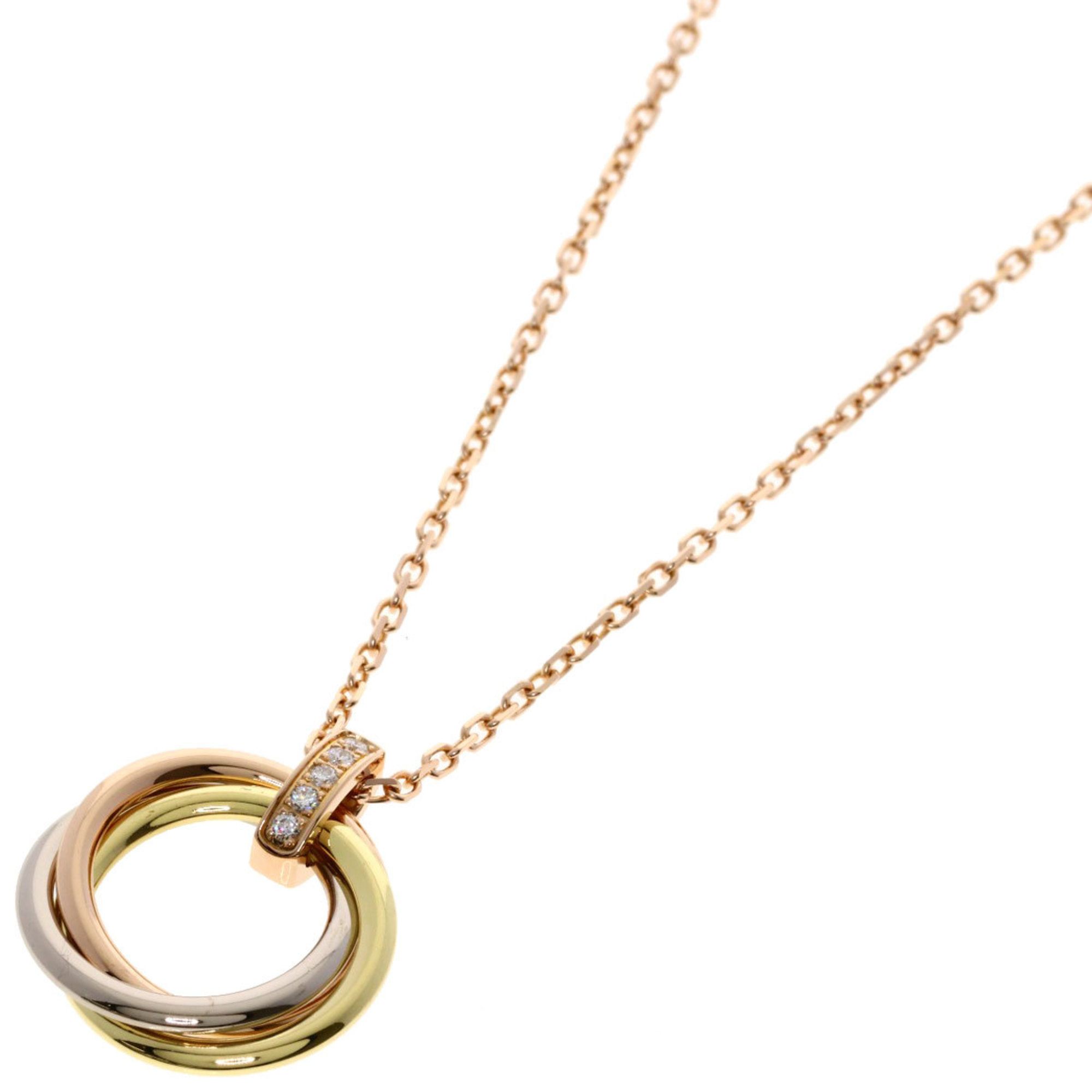 Cartier Trinity 5-Piece Diamond Necklace in 18K Yellow Gold/18KWG/18KPG for Women