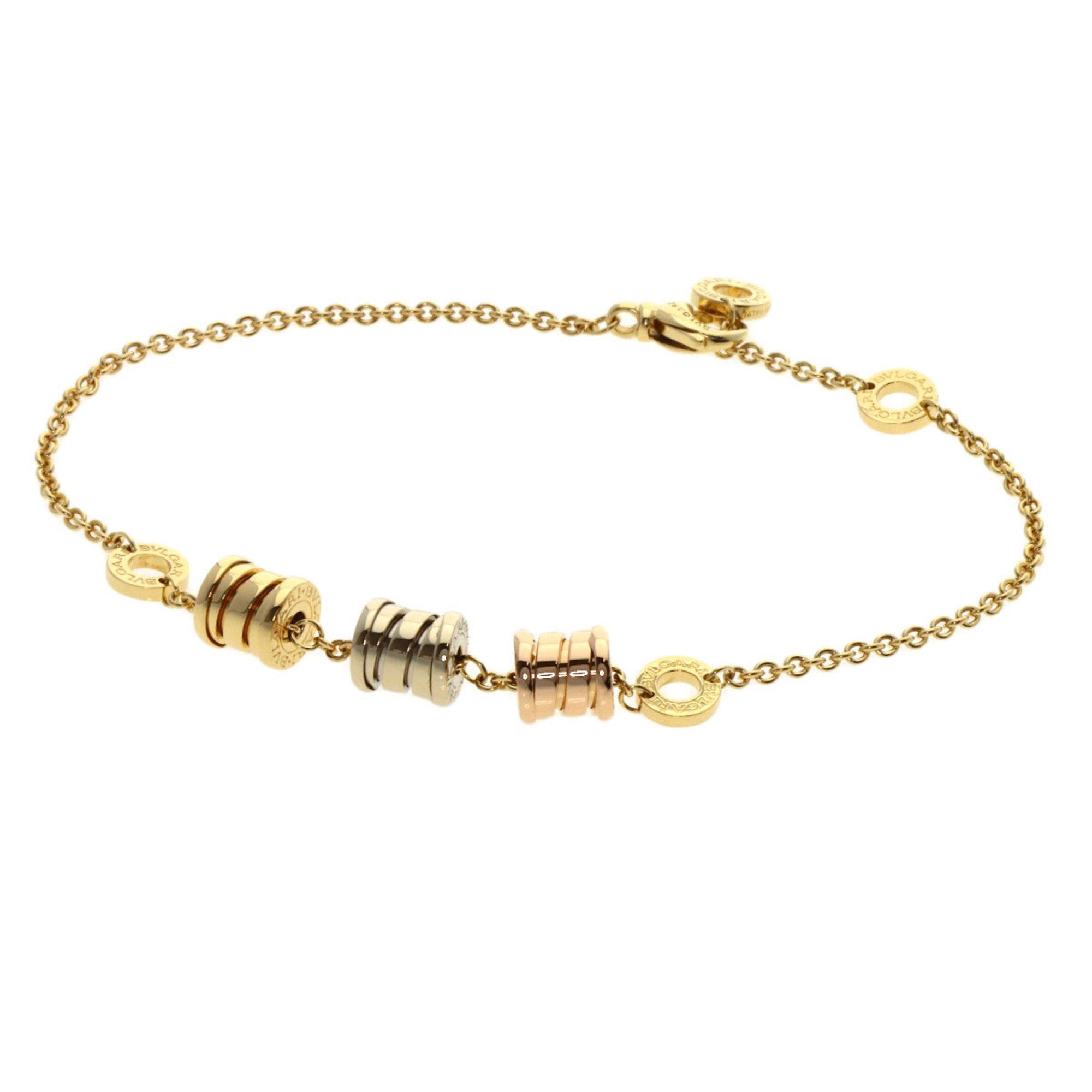 BVLGARI B-zero1 Three Elements Bracelet in 18K Yellow Gold/18KWG/18KPG for Women