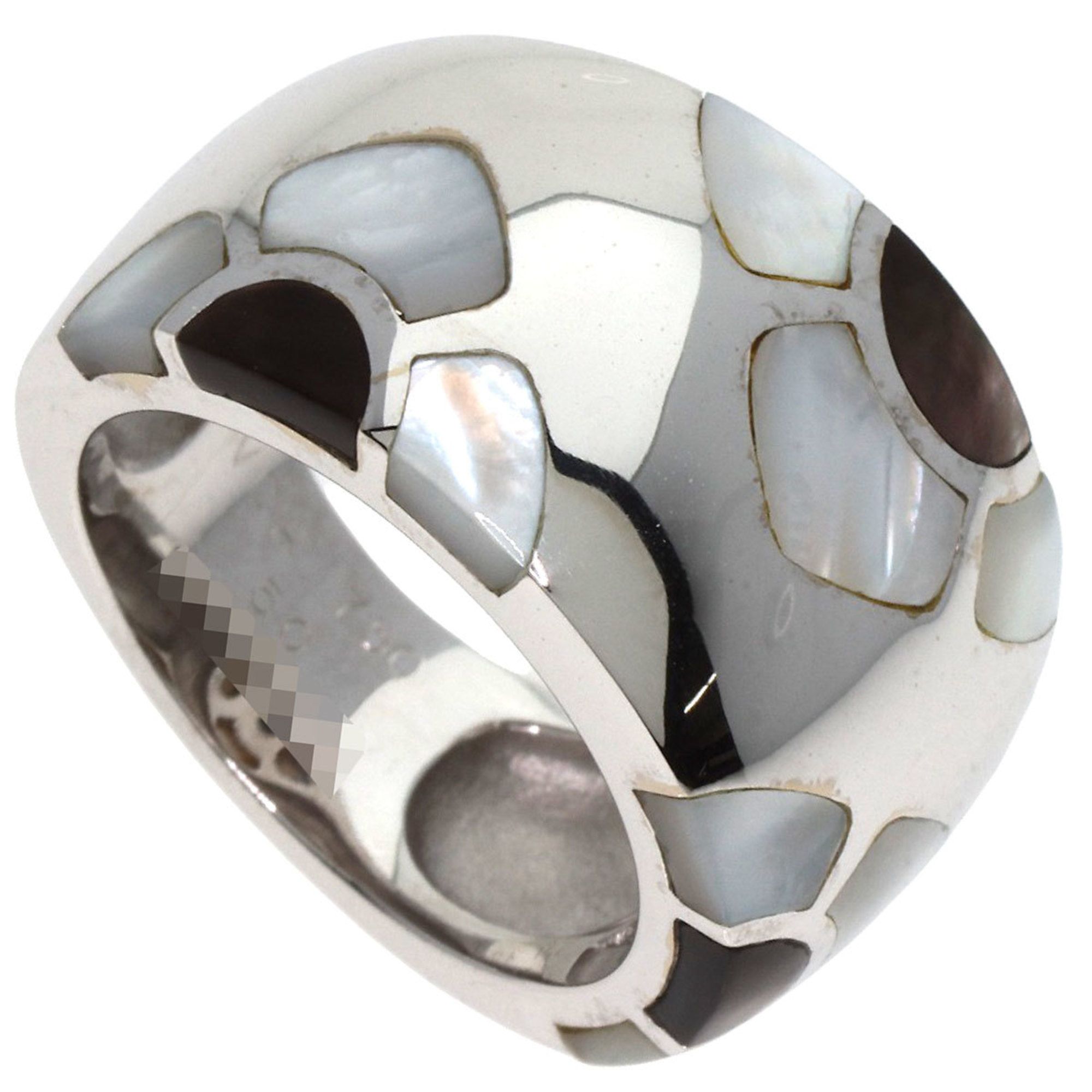 Van Cleef & Arpels Marquetry #50 Ring, 18K White Gold, Women's,