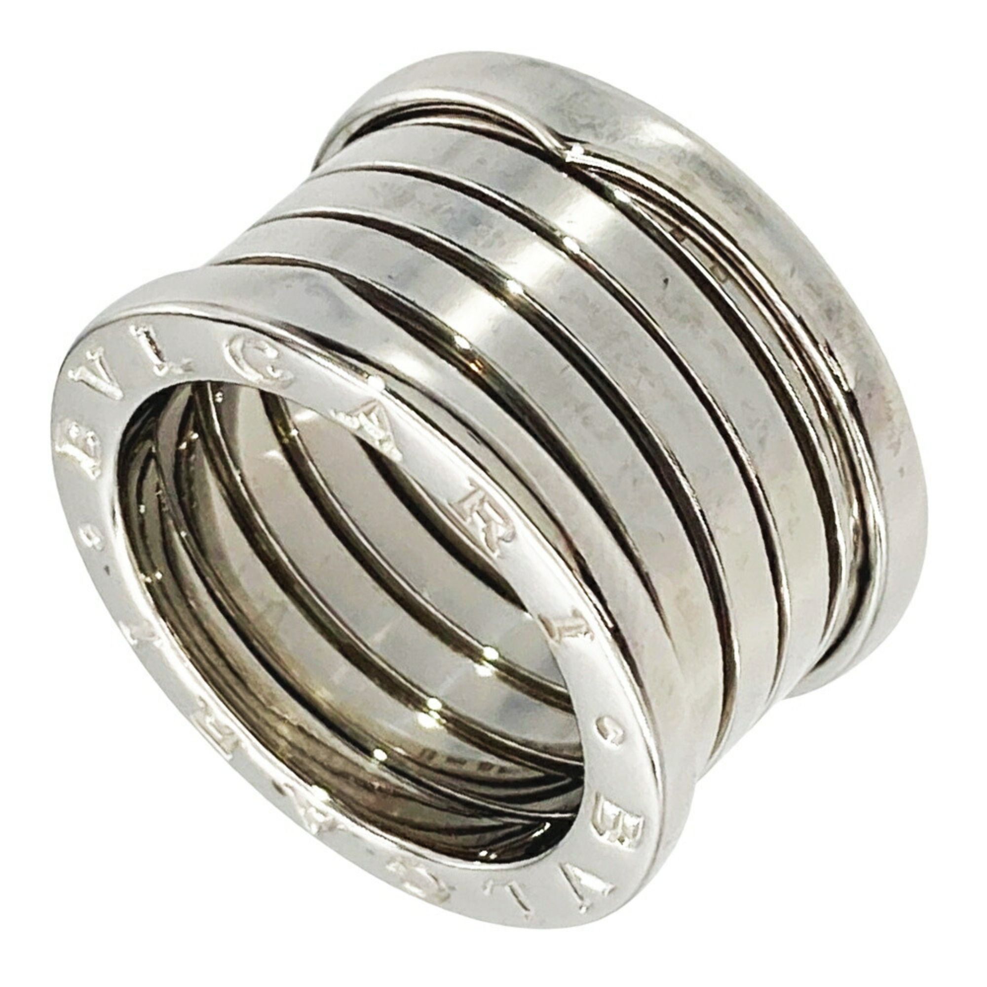 BVLGARI B.zero1 4-Band Ring #53 18KWG 15.0g White Gold