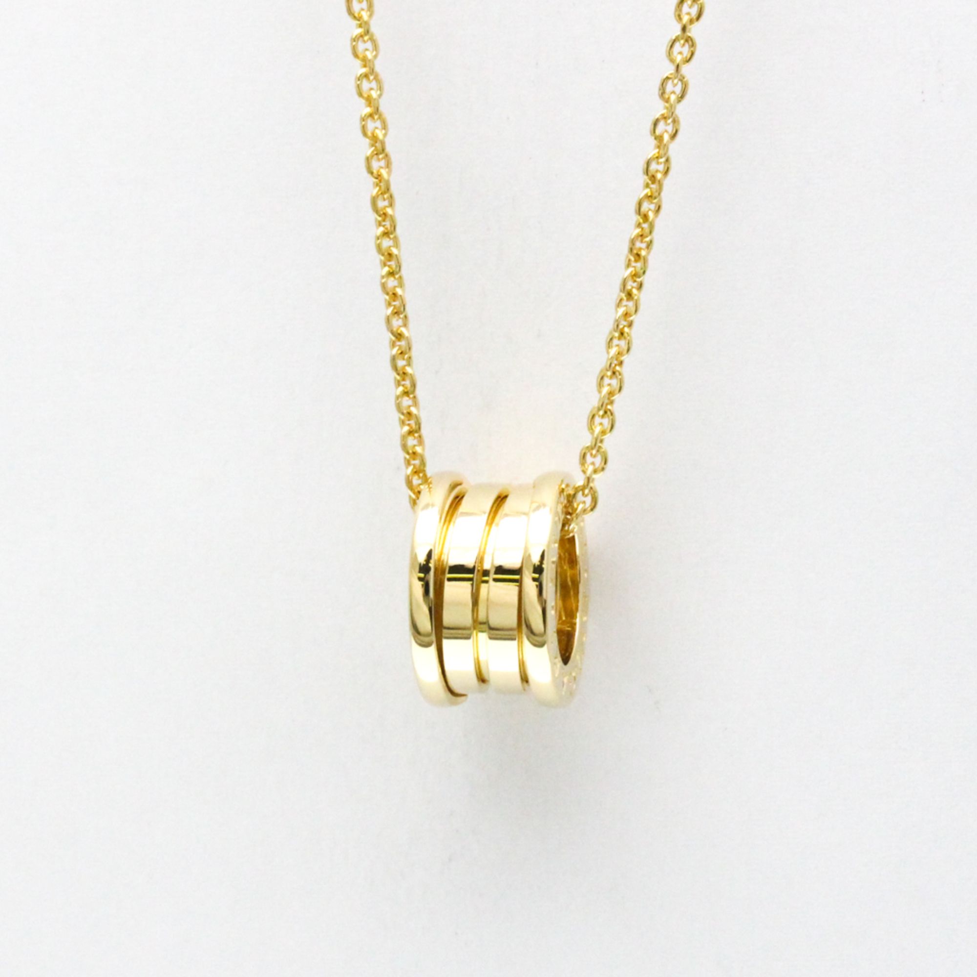 Bvlgari B.zero1 Yellow Gold (18K) No Stone Women,Men Fashion Pendant Necklace (Gold)