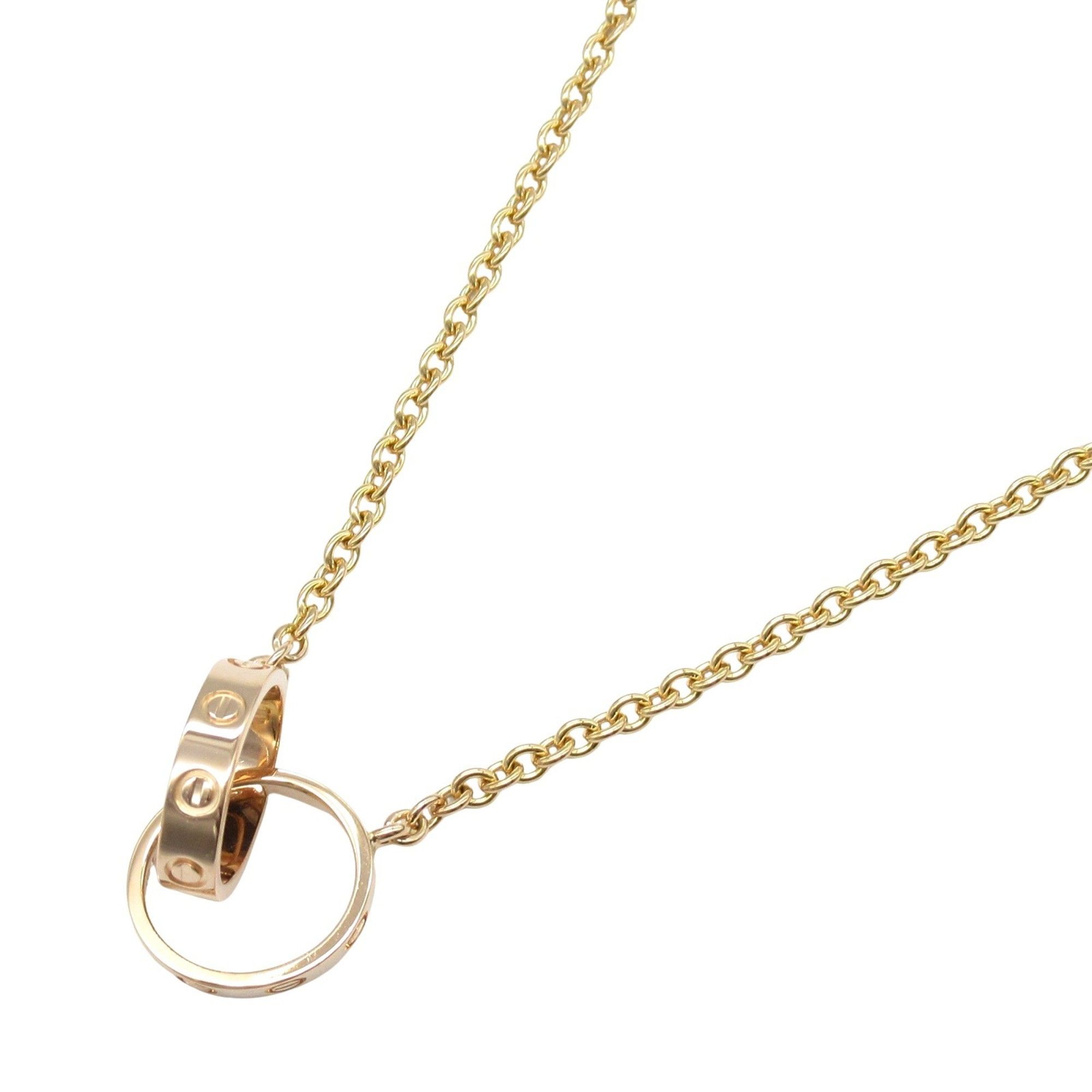 Cartier Baby Love Necklace, 18K Pink Gold, for Men and Women.
