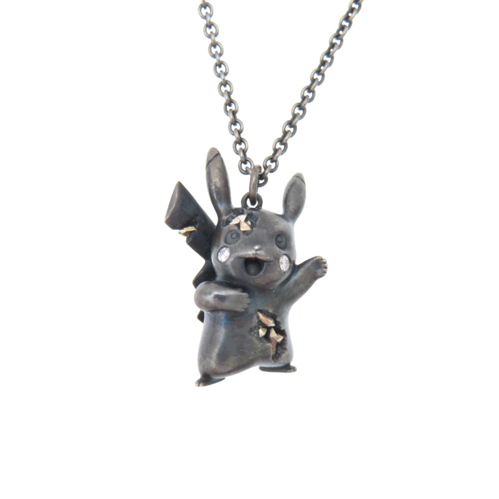 Tiffany & Co. Daniel Arsham Pokémon Collaboration Pikachu Oxidized Necklace in Sterling Silver with