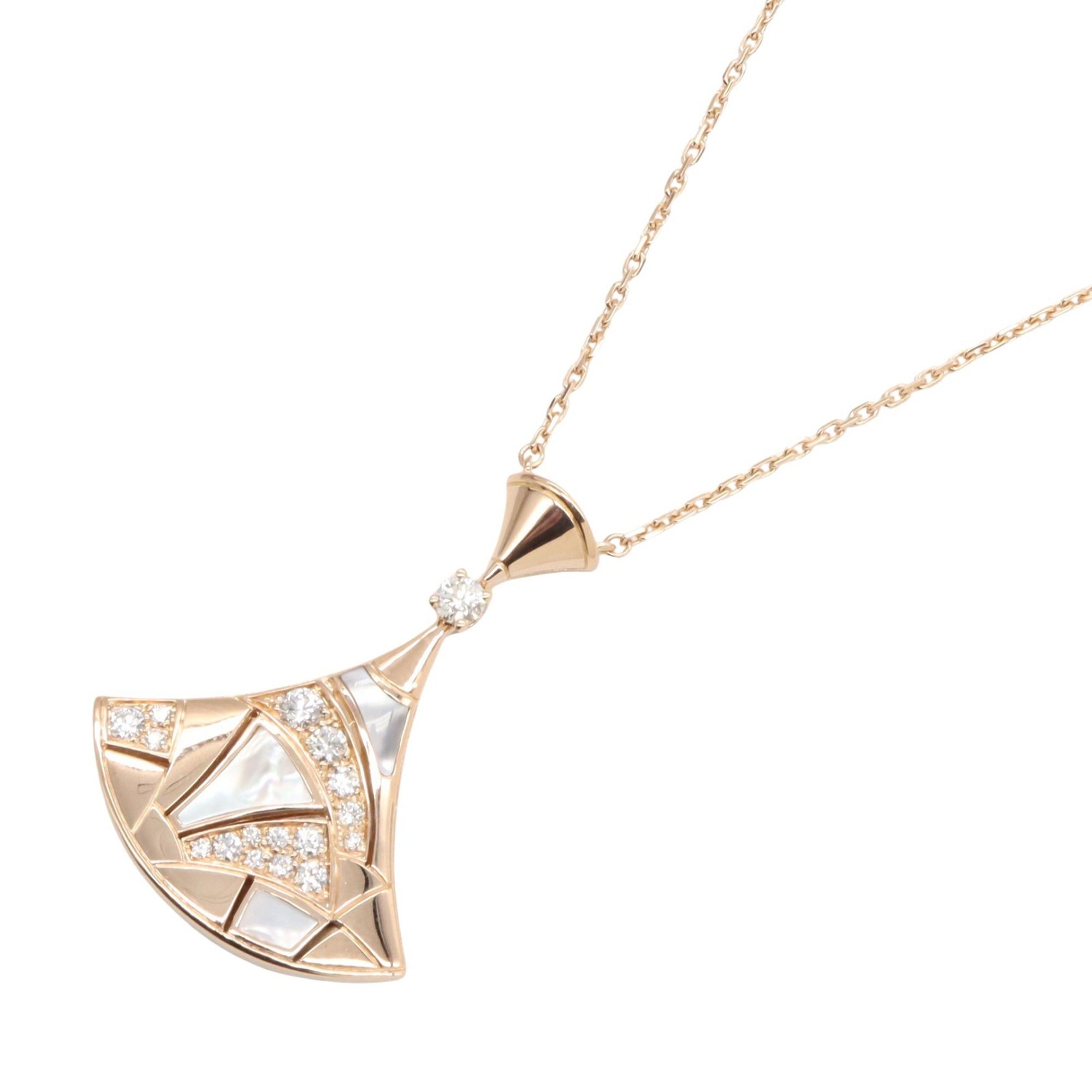 Bvlgari Diva's Dream Necklace, Mother-of-Pearl and Diamond 18K Pink Gold, Diamond, Mother-of-Pearl,