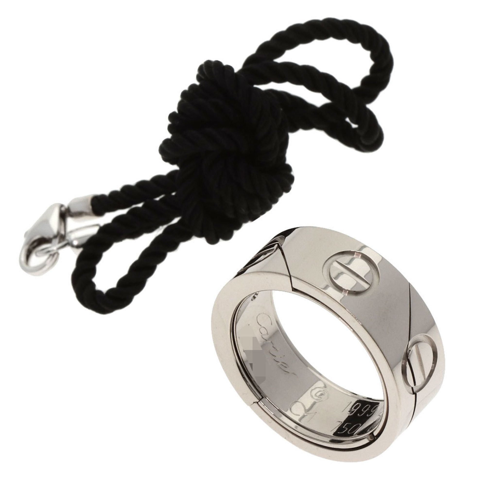 Cartier Astro Love Ring with Cord, 18K White Gold, Women's