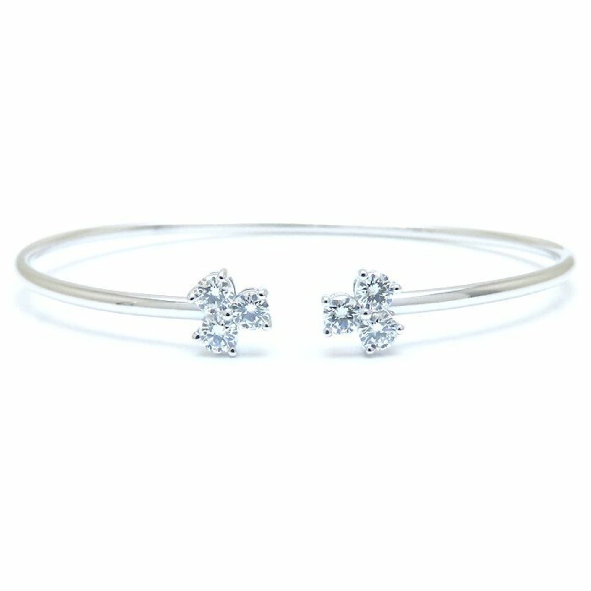 TIFFANY & Co. Tiffany Aria Wire Diamond Bangle, 18K White Gold, Women's, 294533