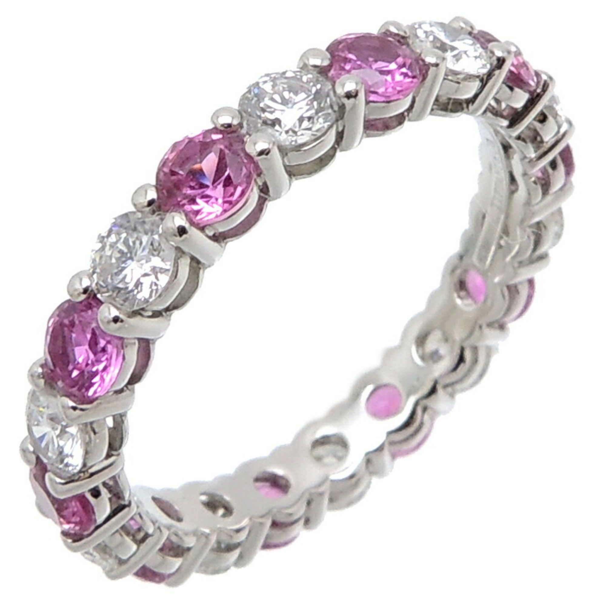 Tiffany Pt950 Embrace Band Women's Rings Platinum