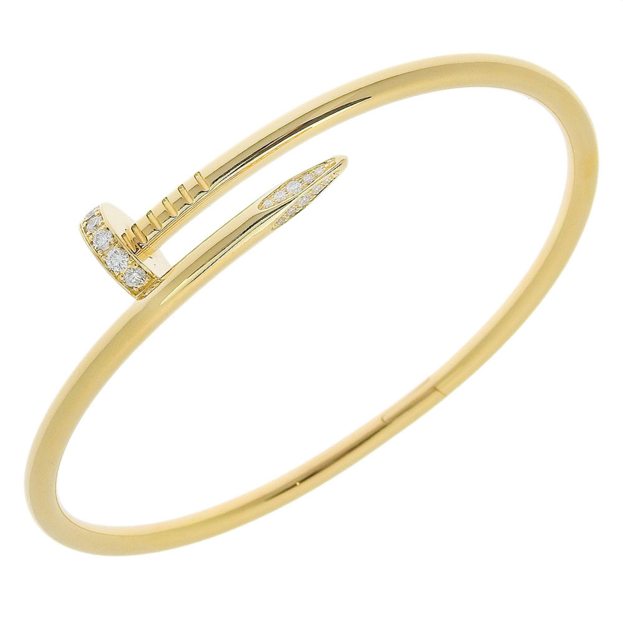 Cartier Juste un Clou Breath Bracelet, New Model, 18K Yellow Gold with Diamonds, Approx. 35.3g, Unis