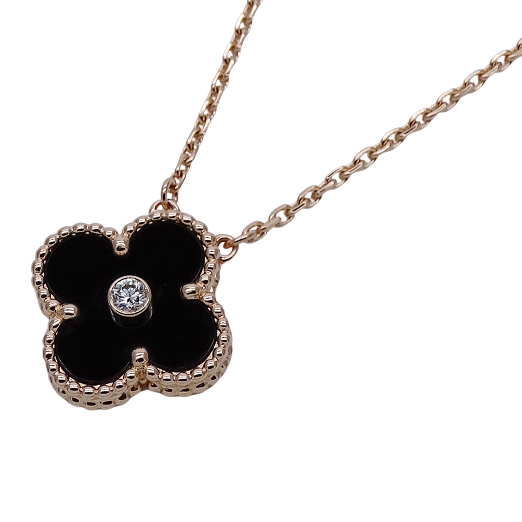 Van Cleef & Arpels Vintage Alhambra Necklace for Women, 2016 Christmas Limited Edition, Holiday 750P