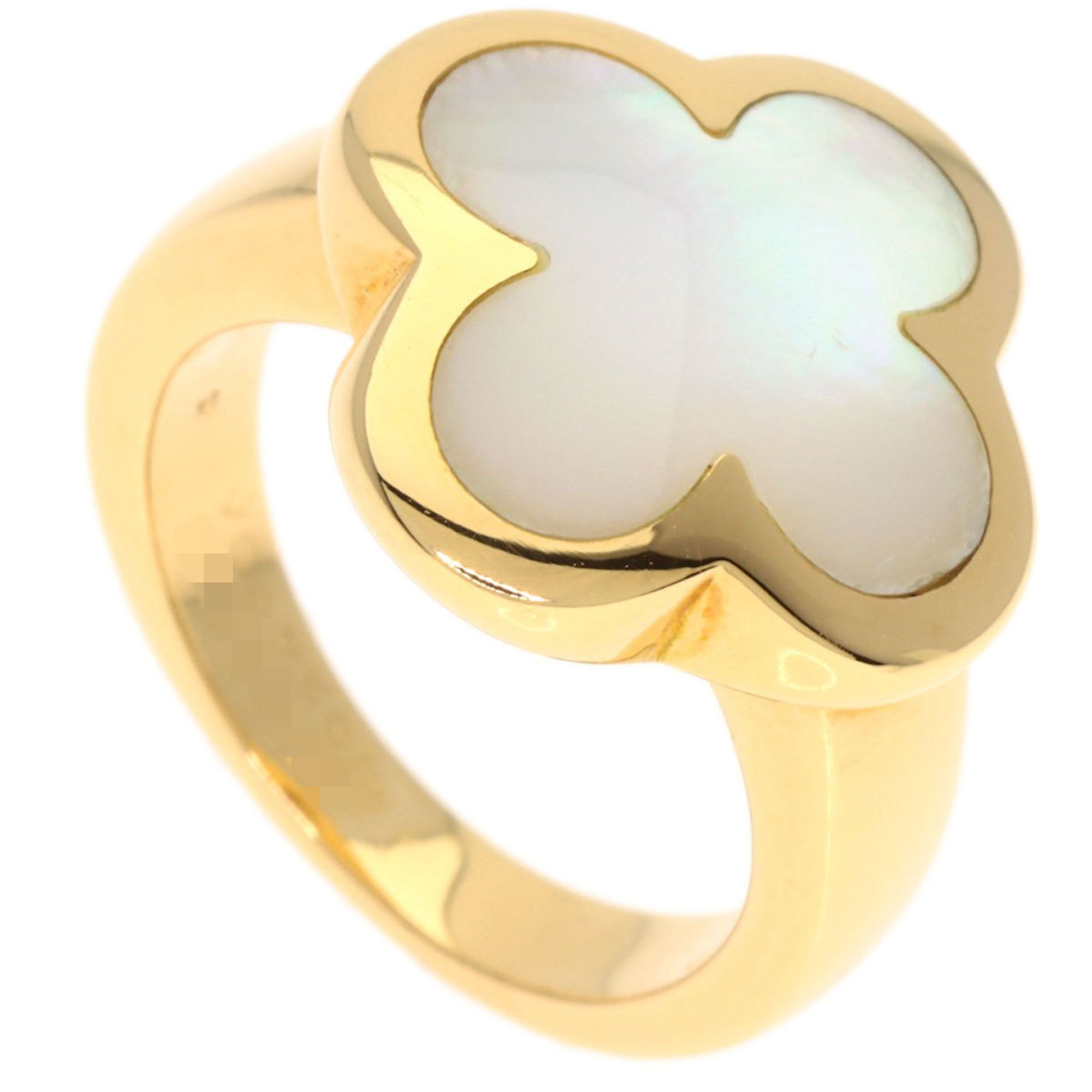 Van Cleef & Arpels Pure Alhambra Shell Ring in 18K Yellow Gold for Women