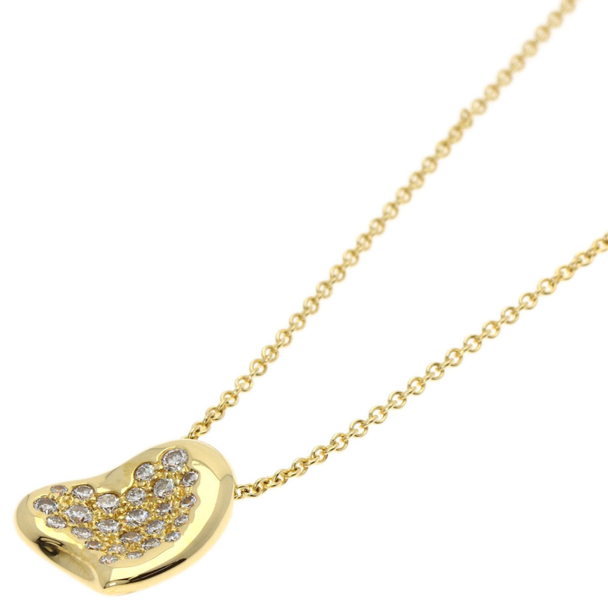 Tiffany Full Heart Diamond Necklace in 18K Yellow Gold for Women